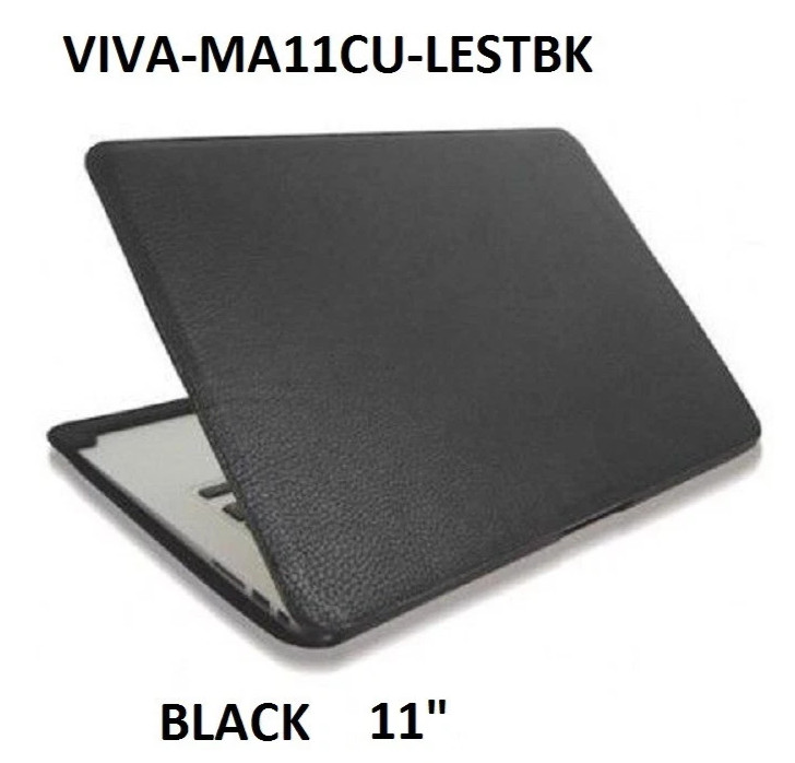 Viva VIVA-MA11CU-LESTBK Madrid Cuero Genuine Leather Sleeve MacBook Air 11"