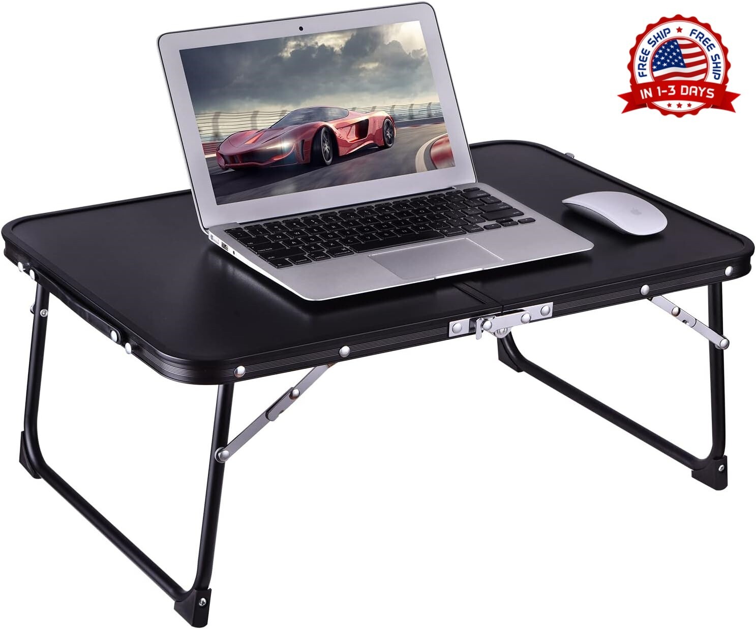 Mesa Ordenador Cama Para Computadora de PC A Laptop Table Un Escritorio Negro