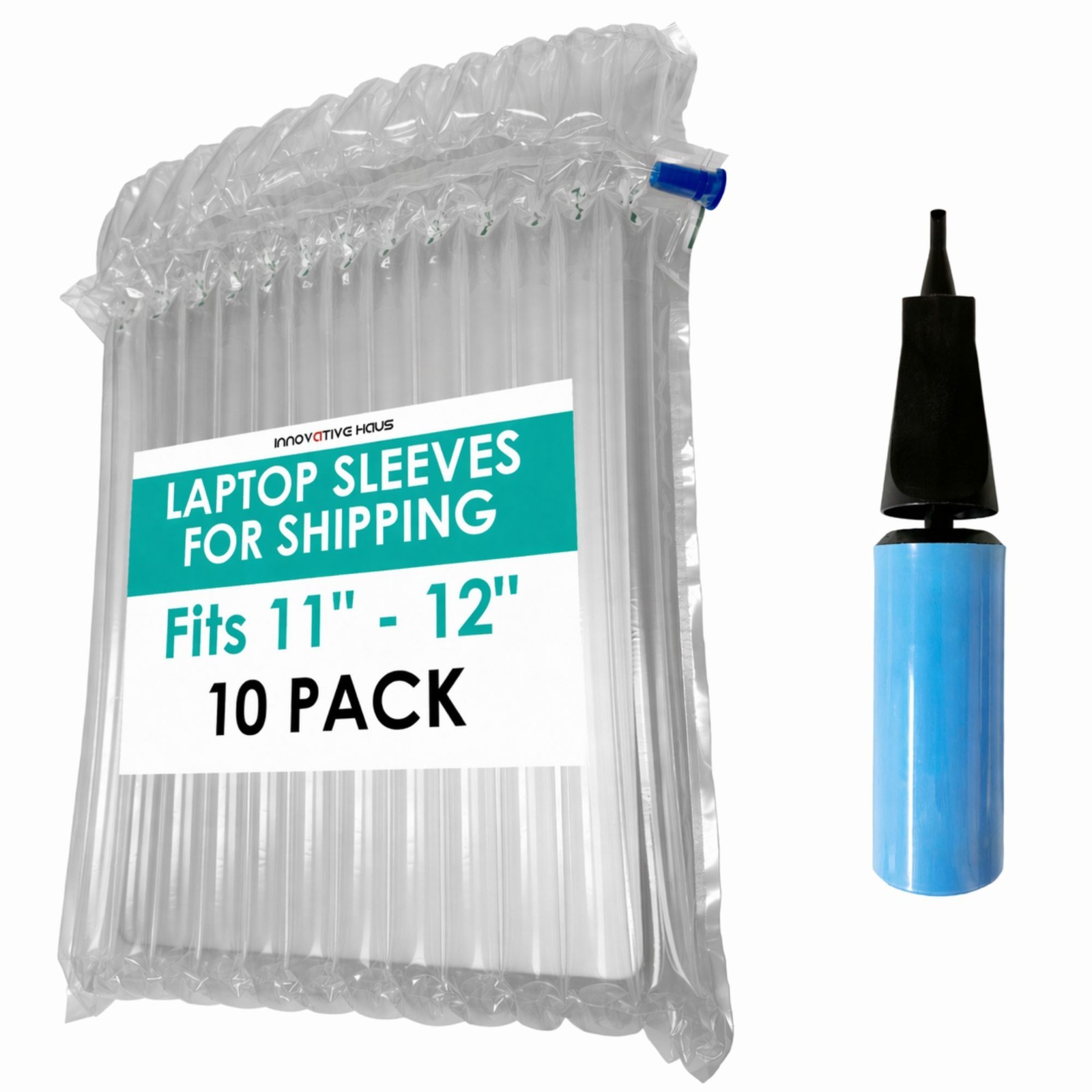 10 Pack Inflatable Laptop Protective Bags - Free Pump. Fits 11-12 Inch Notebooks