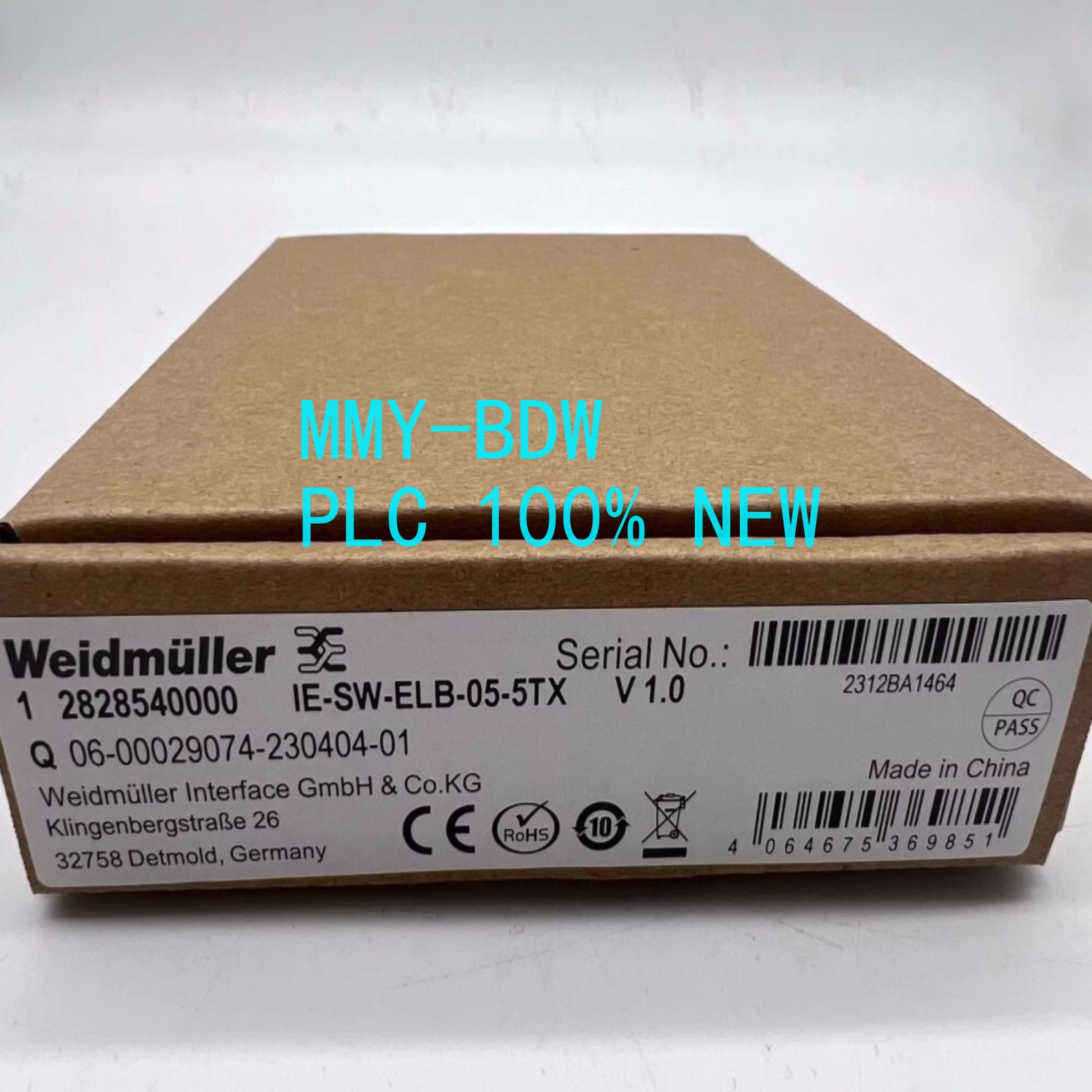 1PCS NEW Weidmüller IE-SW-ELB-05-5TX Industrial Ethernet Switch 2828540000