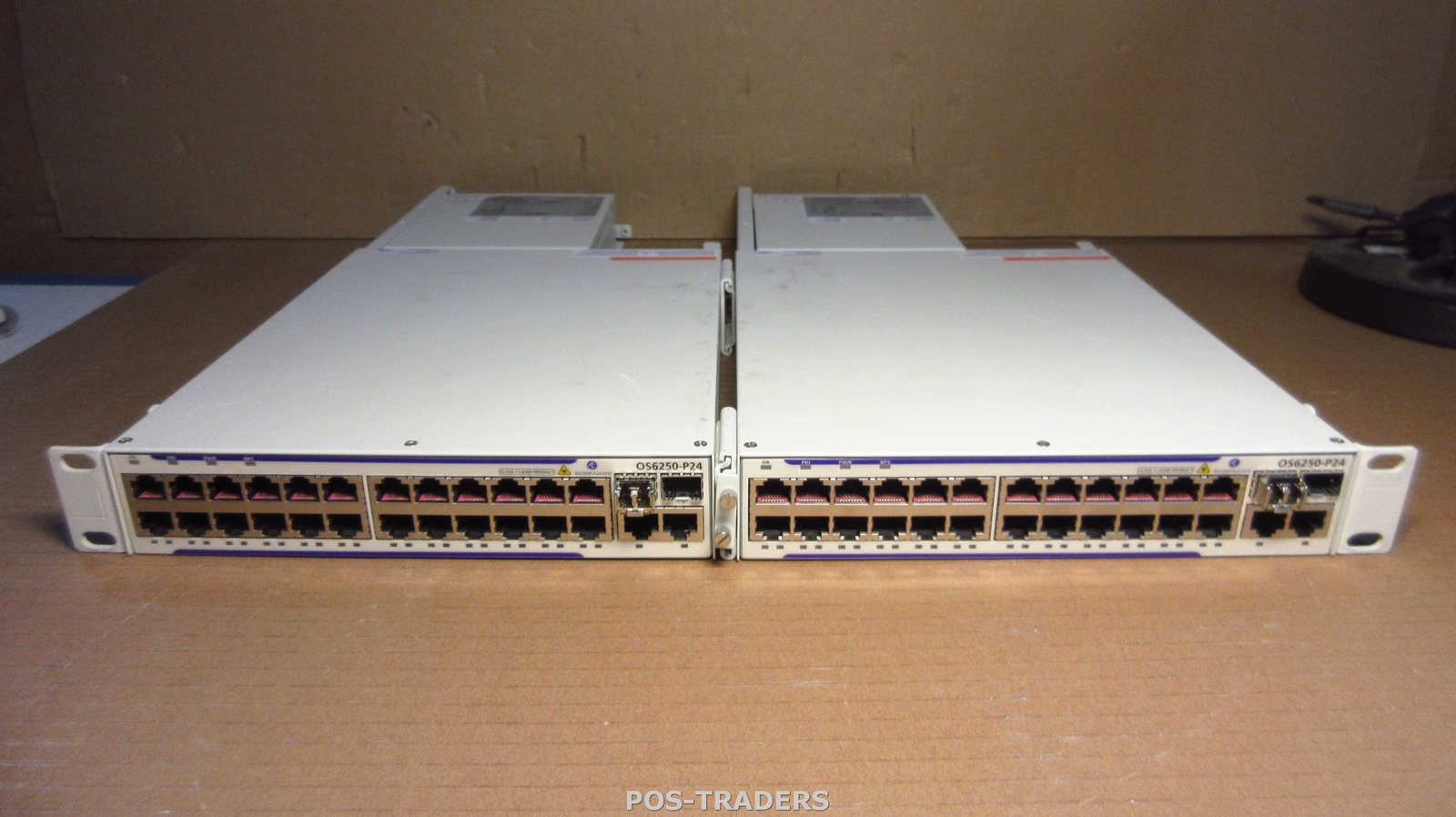 DUAL - Alcatel Lucent OS6250-P24 24-Port Gigabit Switch + 2x SFP 2x PS-225W-AC-P