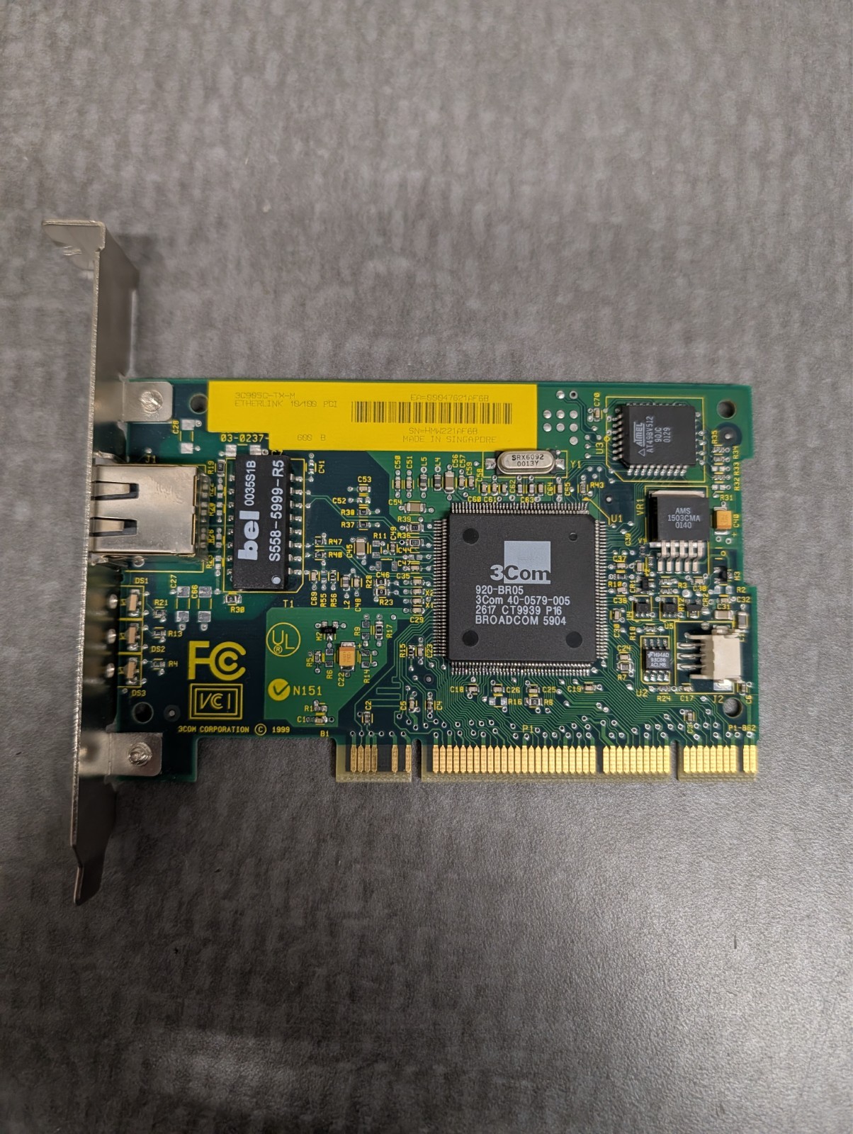 ** 3Com 10/100 Etherlink PCI 10/100 Ethernet Network Adapter Card 3X905C-TX-M