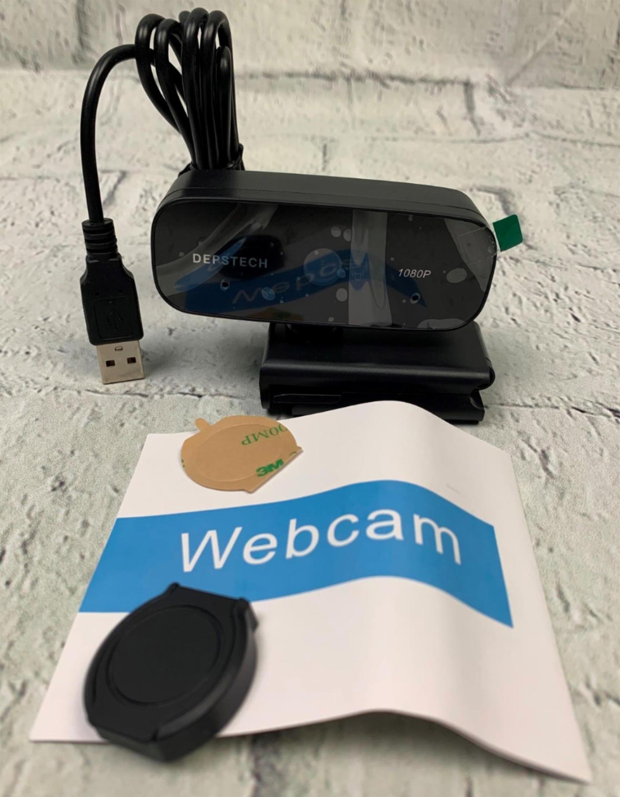 USB Webcam Microphone 1080P HD Webcam with Auto Light Correction