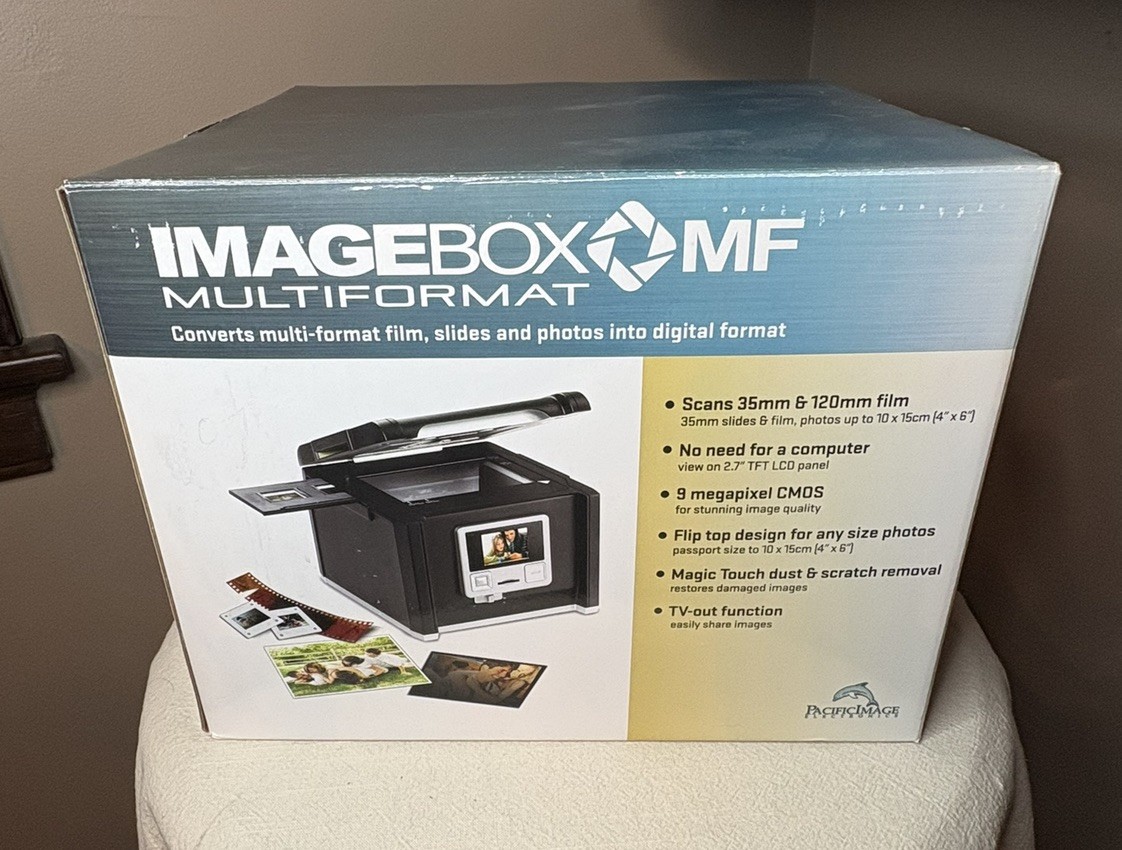 Pacific Image ImageBox MF Multifomat Slide & Film Scanner 1800 DPI USB TV Out