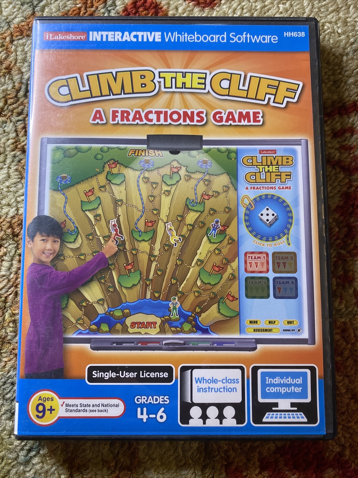 Climb The Cliff Fractions Game - Interactive Whiteboard  Game (CD-Rom) Lakeshore