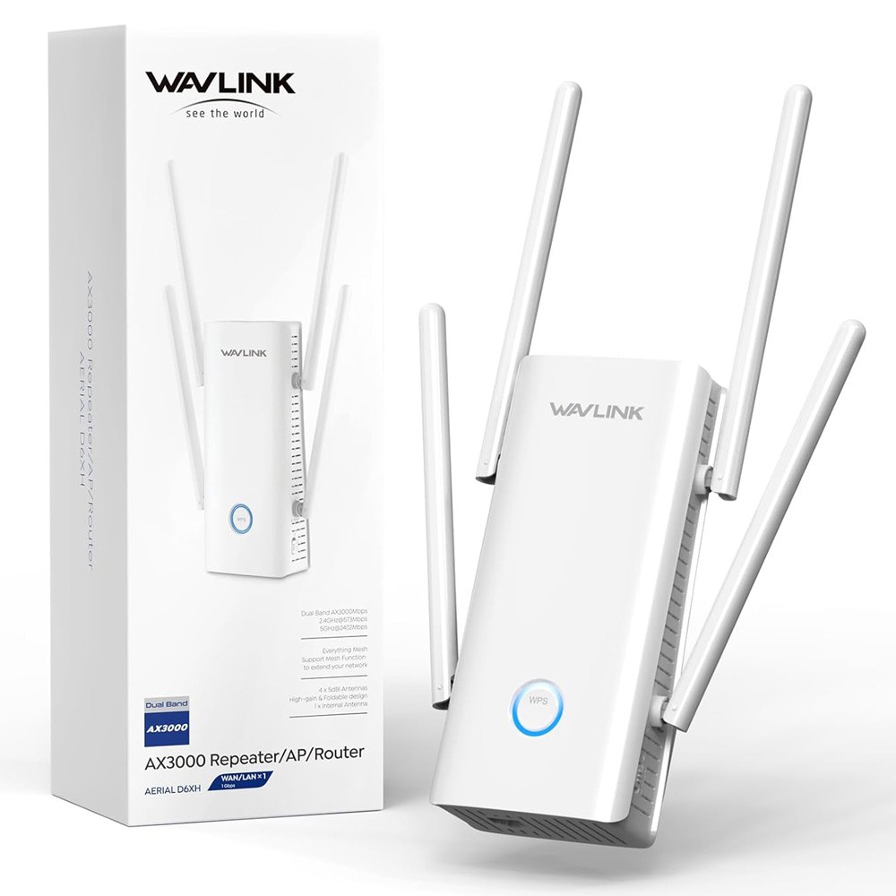 WAVLINK WiFi 7 Router AX6000 AX3000 WiFi 6 Gaming Router Repeater for PS5 Laptop