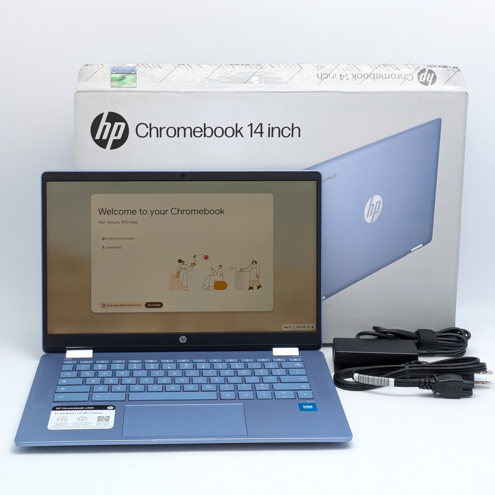 HP Chromebook X360 14b-cd0130wm 14" Intel N100 4GB DDR5 64GB eMMC