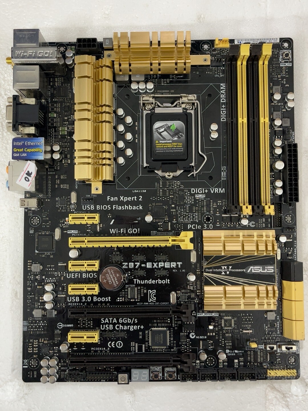 FOR ASUS Z87-EXPERT DDR3*4 LGA 1150 32GB HDMI VGA DVI Micro ATX Motherboard Test