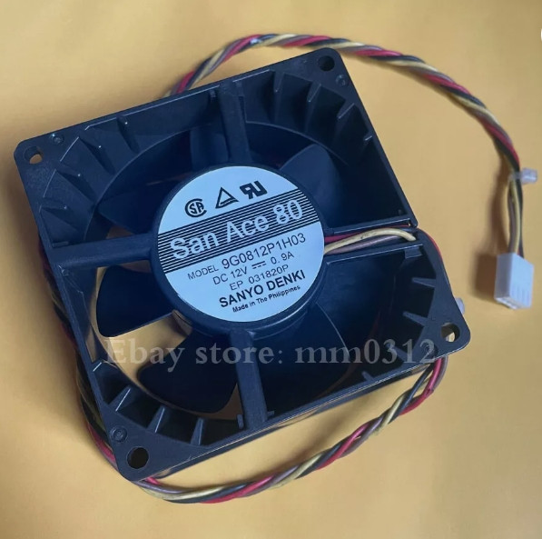 1PCS Sanyo San Ace 80 9G0812P1H03 80MM DC12V 0.9A 4-Pin PWM Cooling Fan