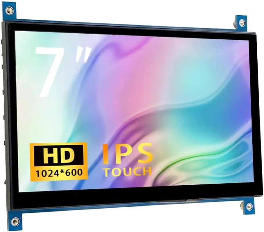 7 Inch HDMI Display Monitor 1024X600 IPS Screen with Capacitive Touch- Portable
