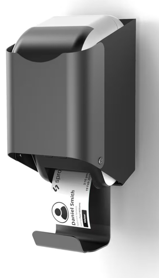 Wall Mount for Brother QL-810W, QL-820NWB or QL-820NWBc Label Printer (Black)