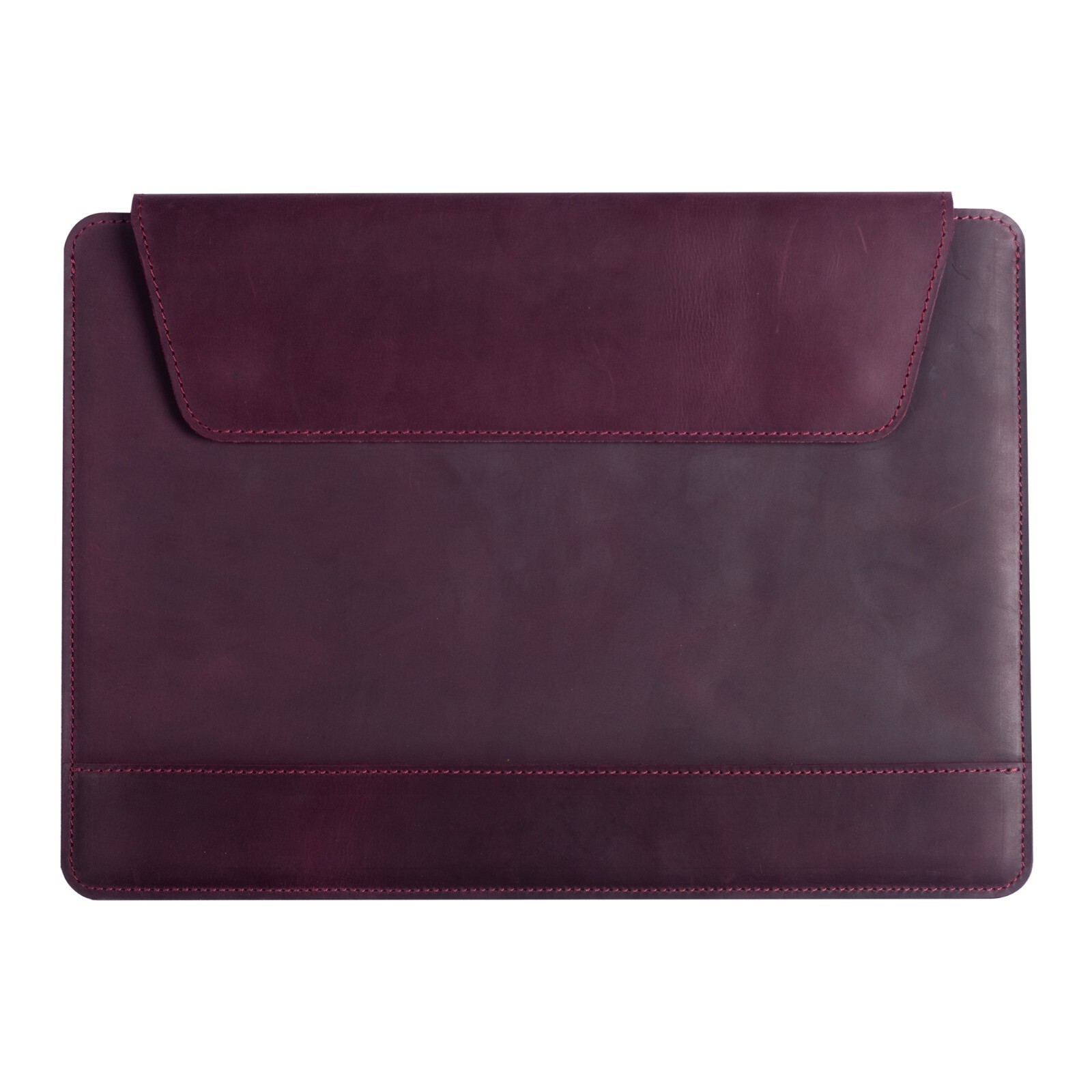 Leather Sleeve for 13-inch MacBook Air and MacBook Pro - Burgundy Red