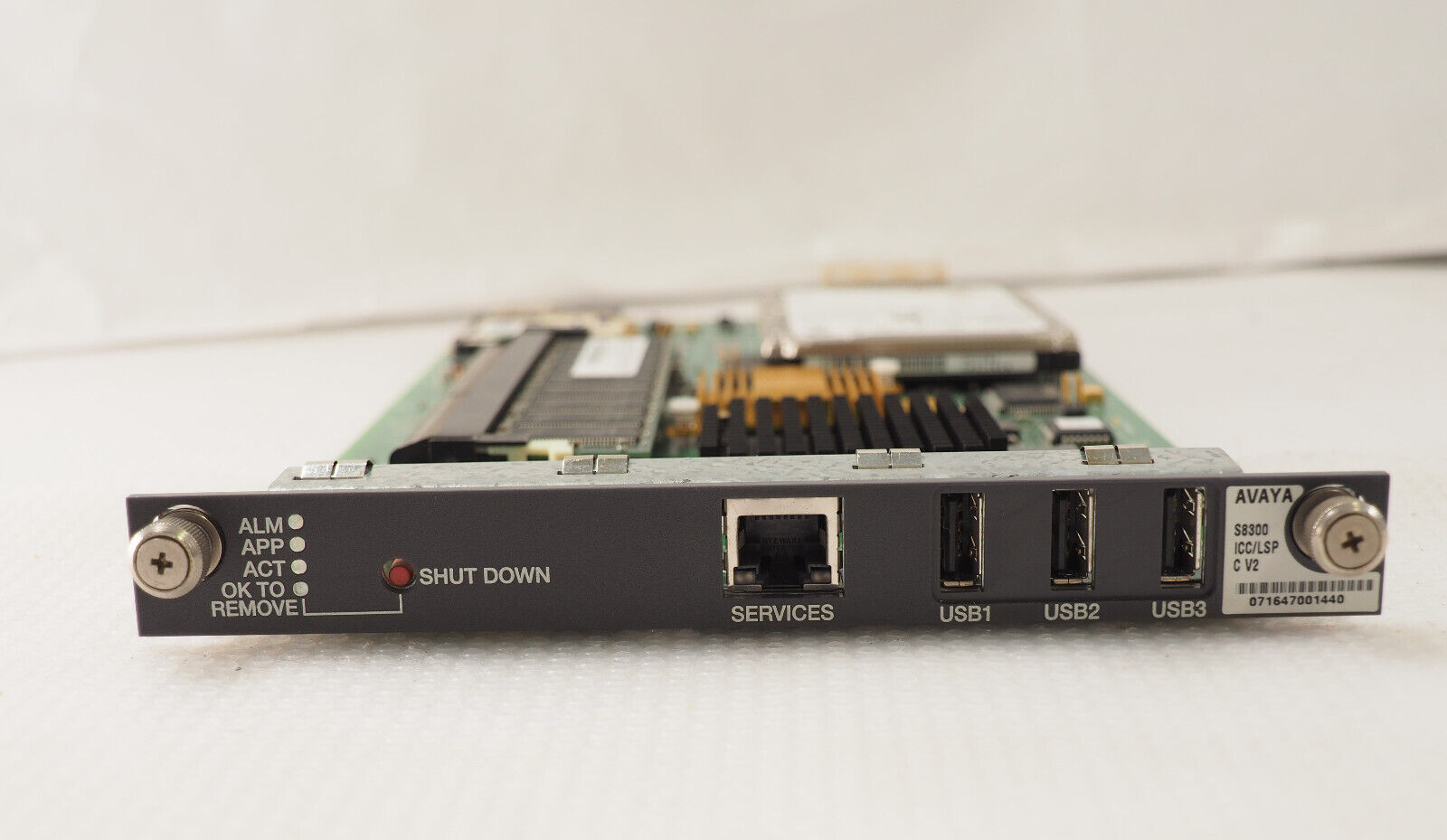 AVAYA S8300 ICC/LSP 700407075 Media Module w/ 4Gb SSD 40Gb HDD 1Gb RAM