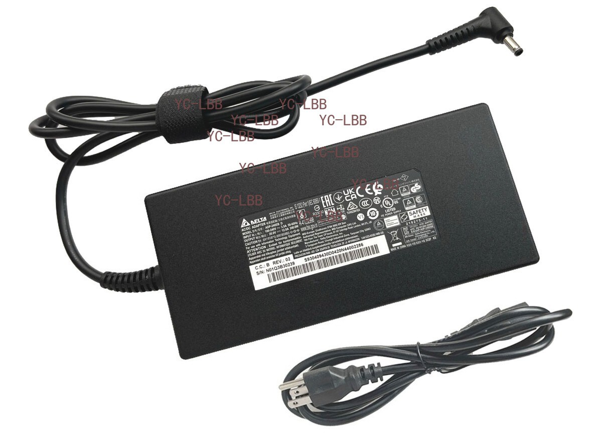 Original Delta 20V 12A 240W AC Adapter Charger For MSI Katana 15 B13VGK-2000US