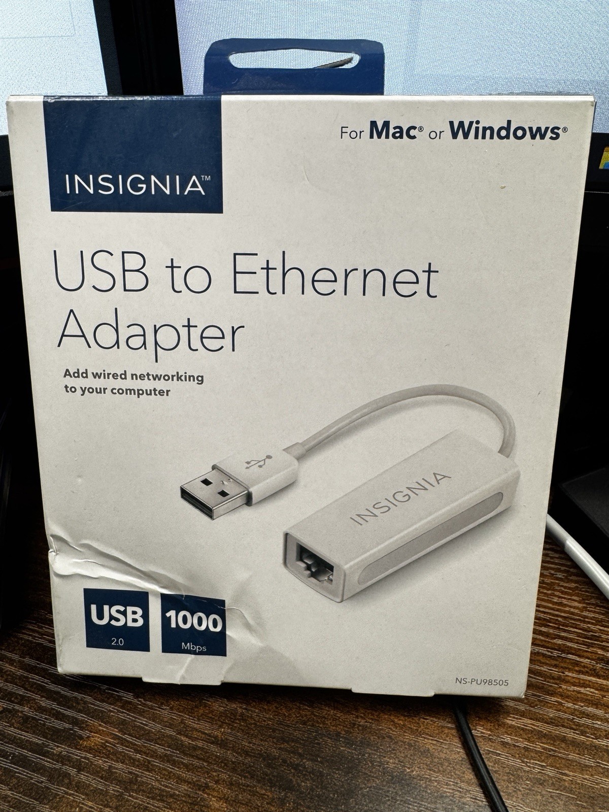 Insignia USB to Ethernet Adapter NS-PU98505