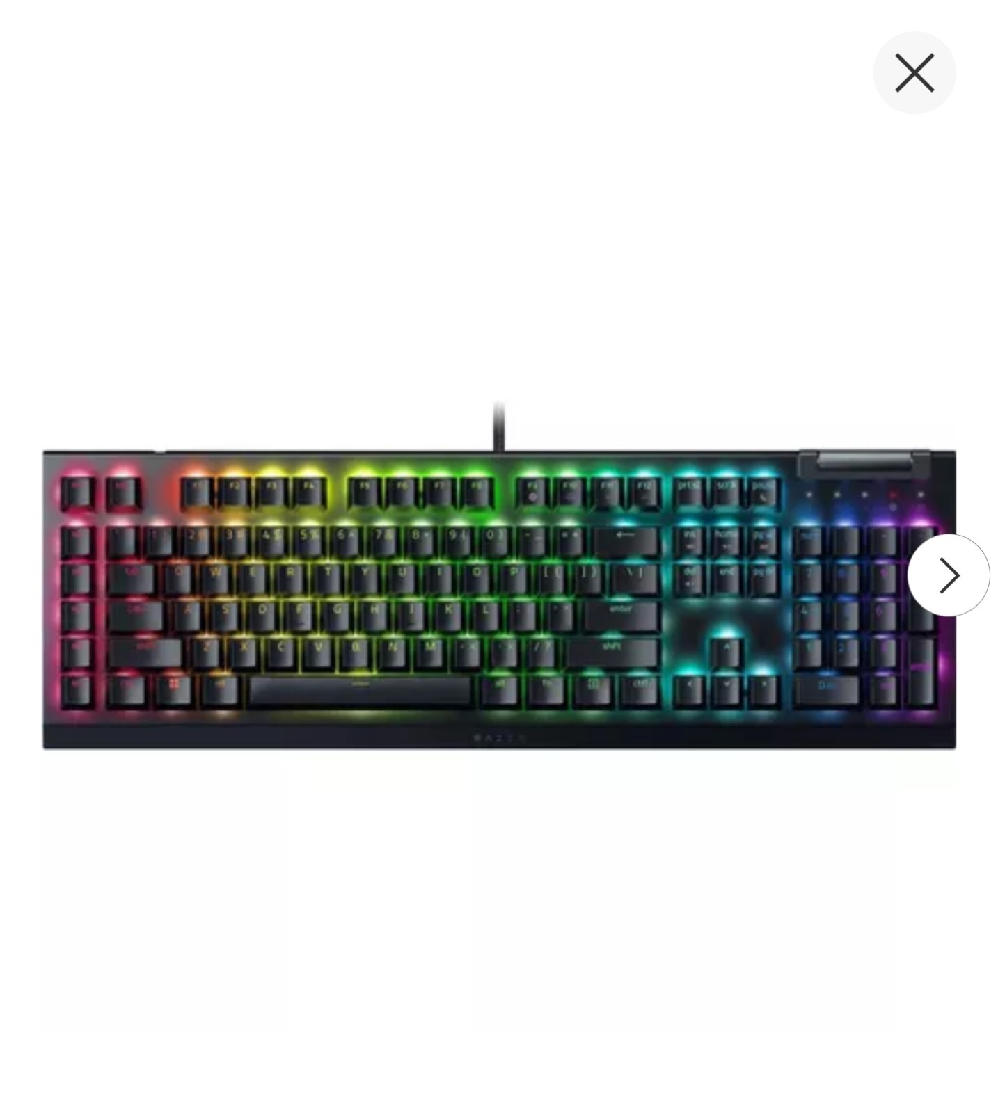 Razer BlackWidow V4 X Mechanical Wired Illuminated RGB Keyboard Black