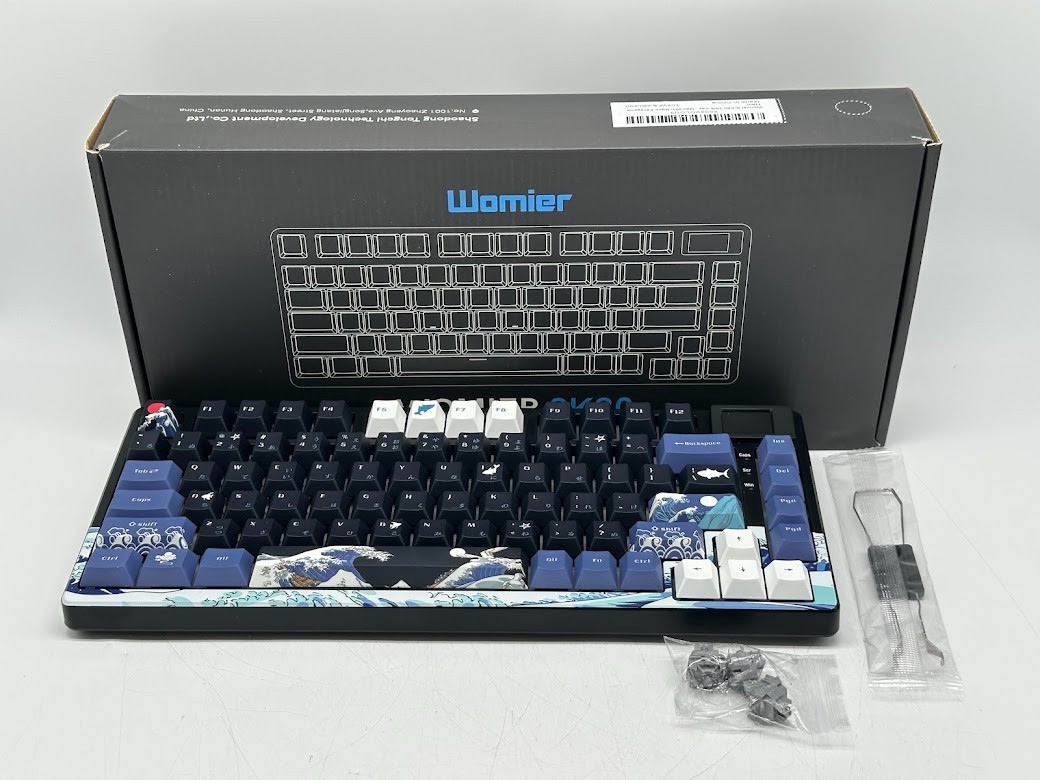 Womier S-K80 75% Mechanical Keyboard - Black Kanagawa