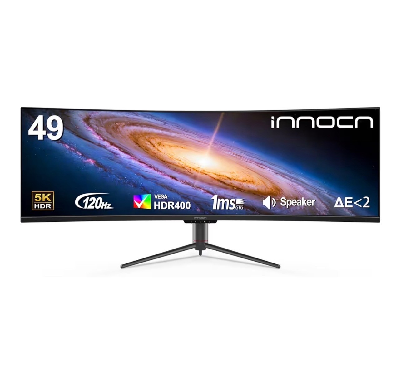 innocn 49" curved monitor ultrawide gaming 5k2k 120hz 32:9 qhd 5120 x 1440p comp