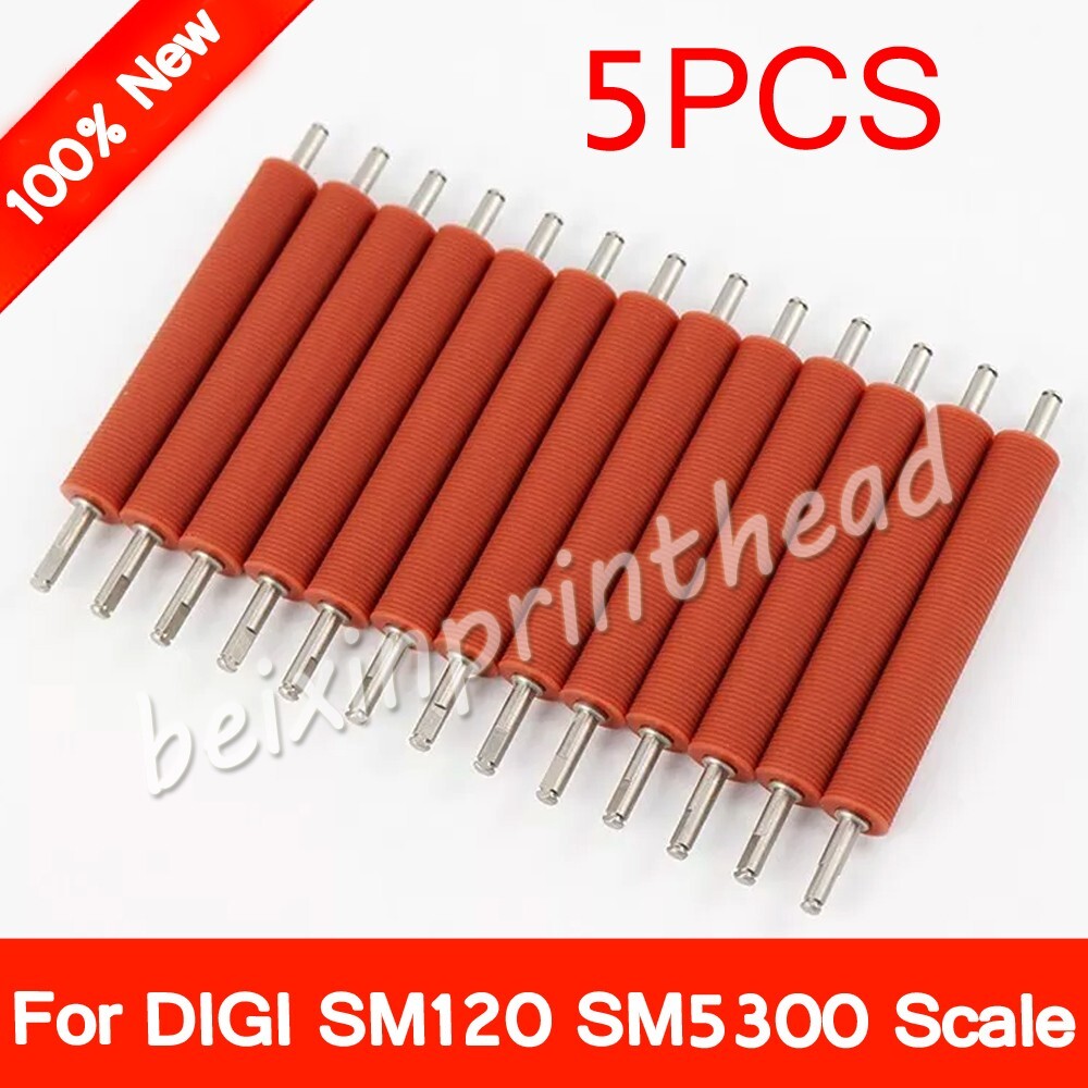 5x New Rubber Roller For DIGI SM120 SM5300 Linerless Label Balance Platen Roller