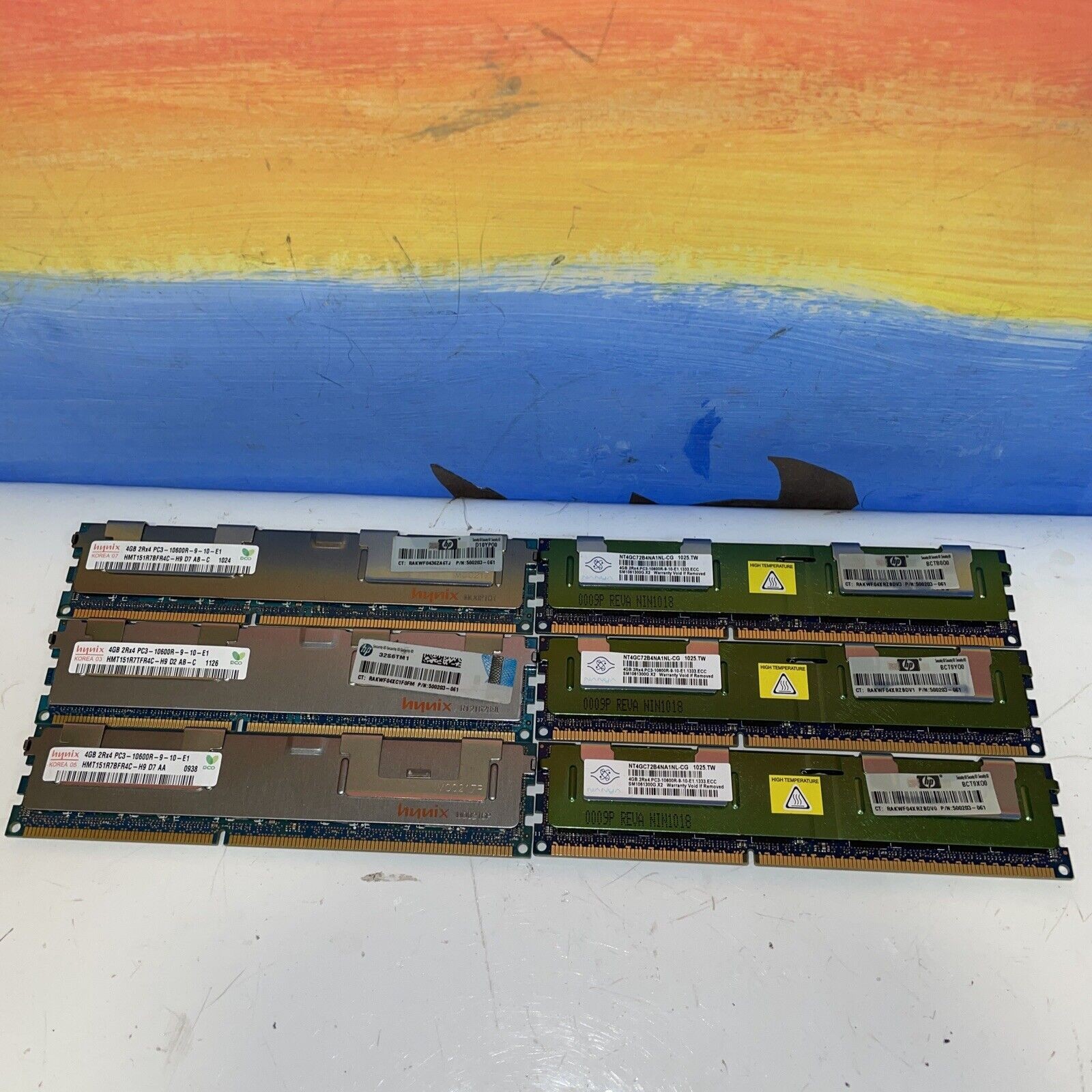 24GB= 6x 4GB HP 500203-061 DDR3-1333 PC3-10600R Memory （for servers）