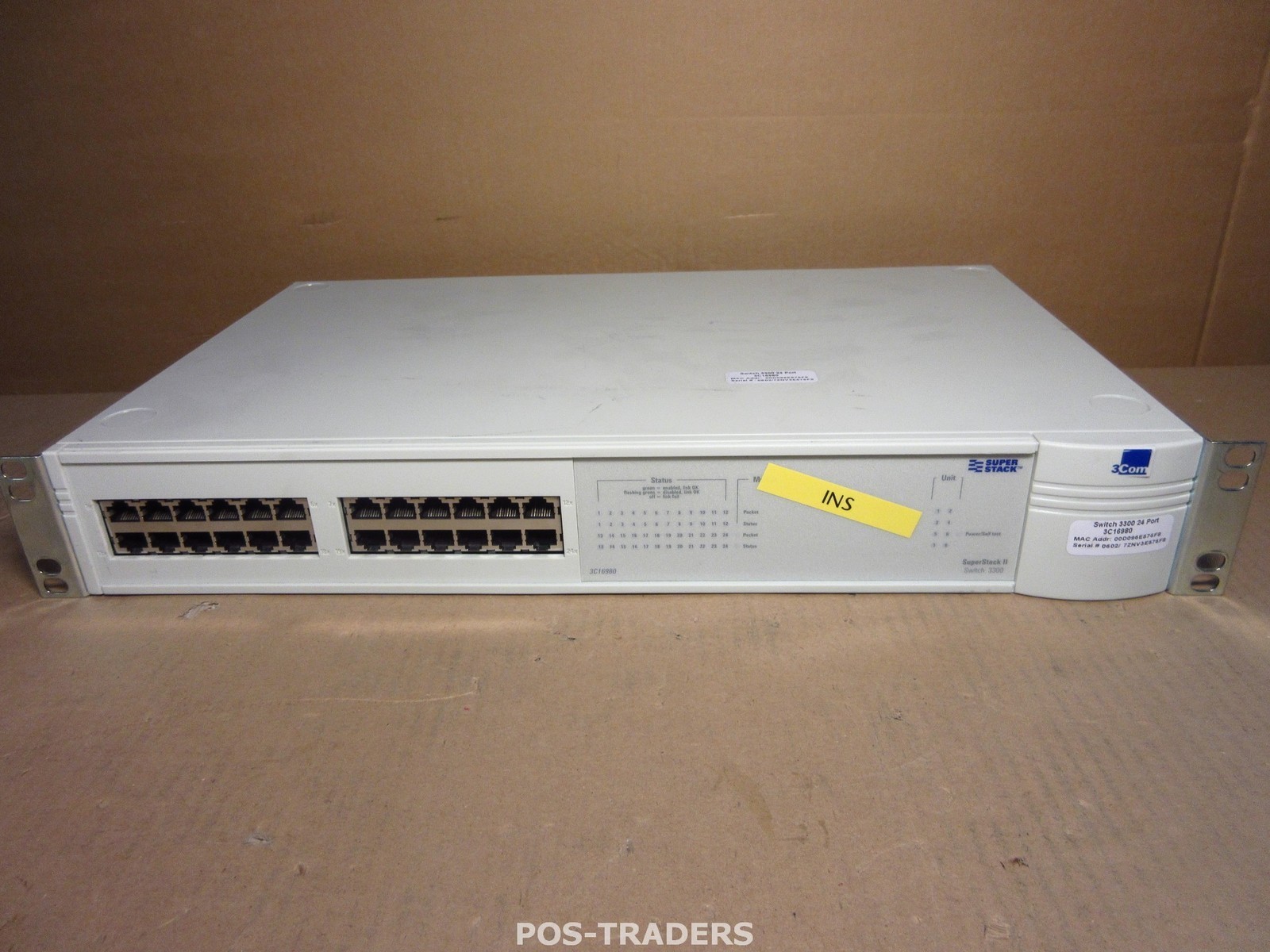 3Com 3C16980A SuperStack III 3300 SS3 24-Port 10/100 Ethernet Switch NETWORK