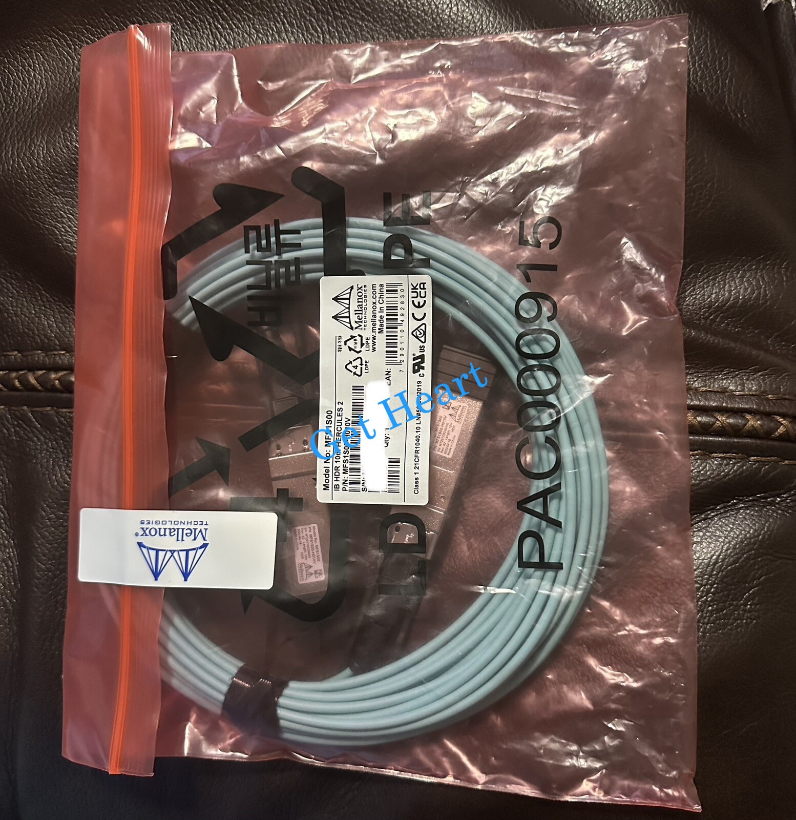 NEW Mellanox MFS1S00-H010V QSFP56 Fiber Optic Network Cable 10m FedEx or DHL
