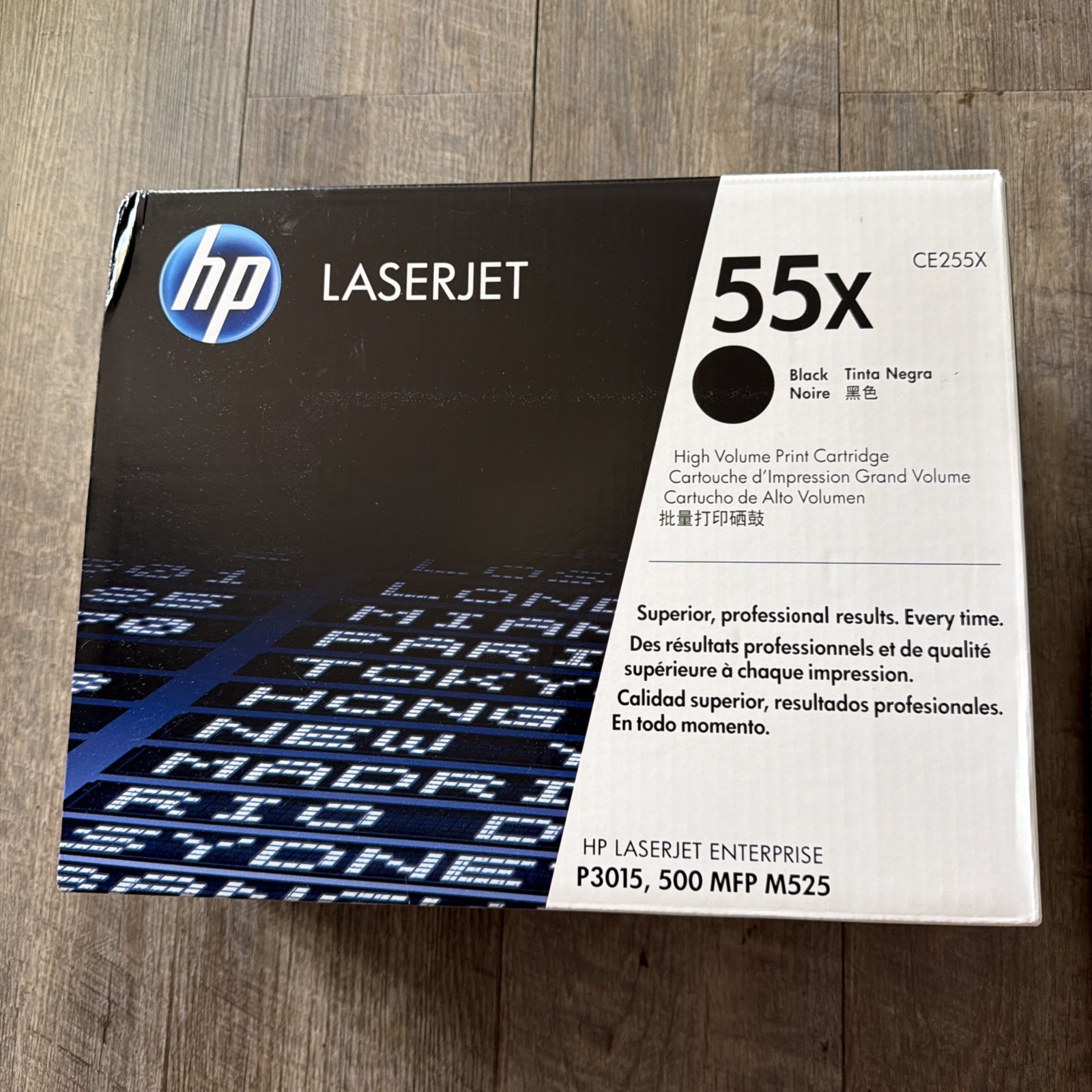 New Box HP 55X High Yield Black Original LaserJet Toner Cartridge, CE255X