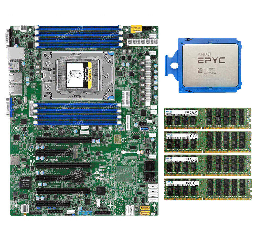 AMD epyc 7451+Supermicro H11SSL-i +16G * 4 2133P DDR4 ECC REG