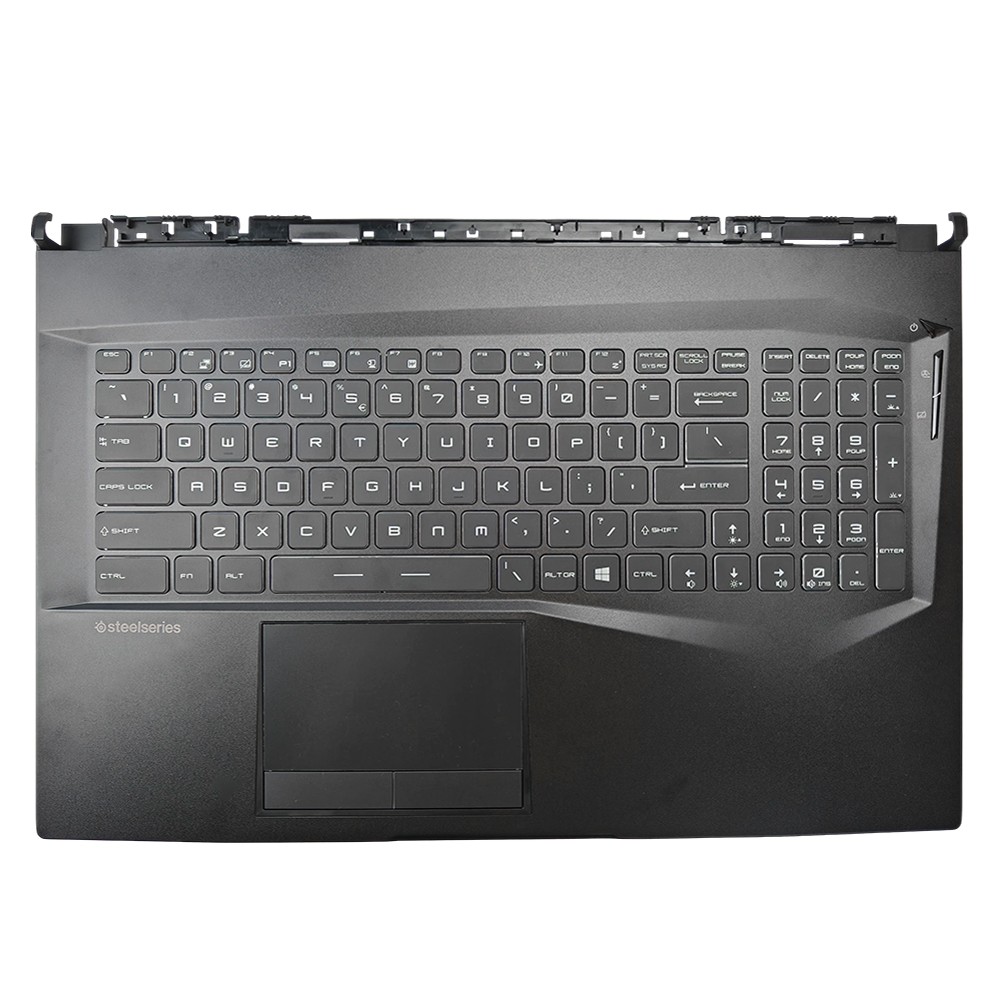 Black Palmrest Full Color Backlit Keyboard For MSI GE75 3077E2C213Y Non-Touchpad
