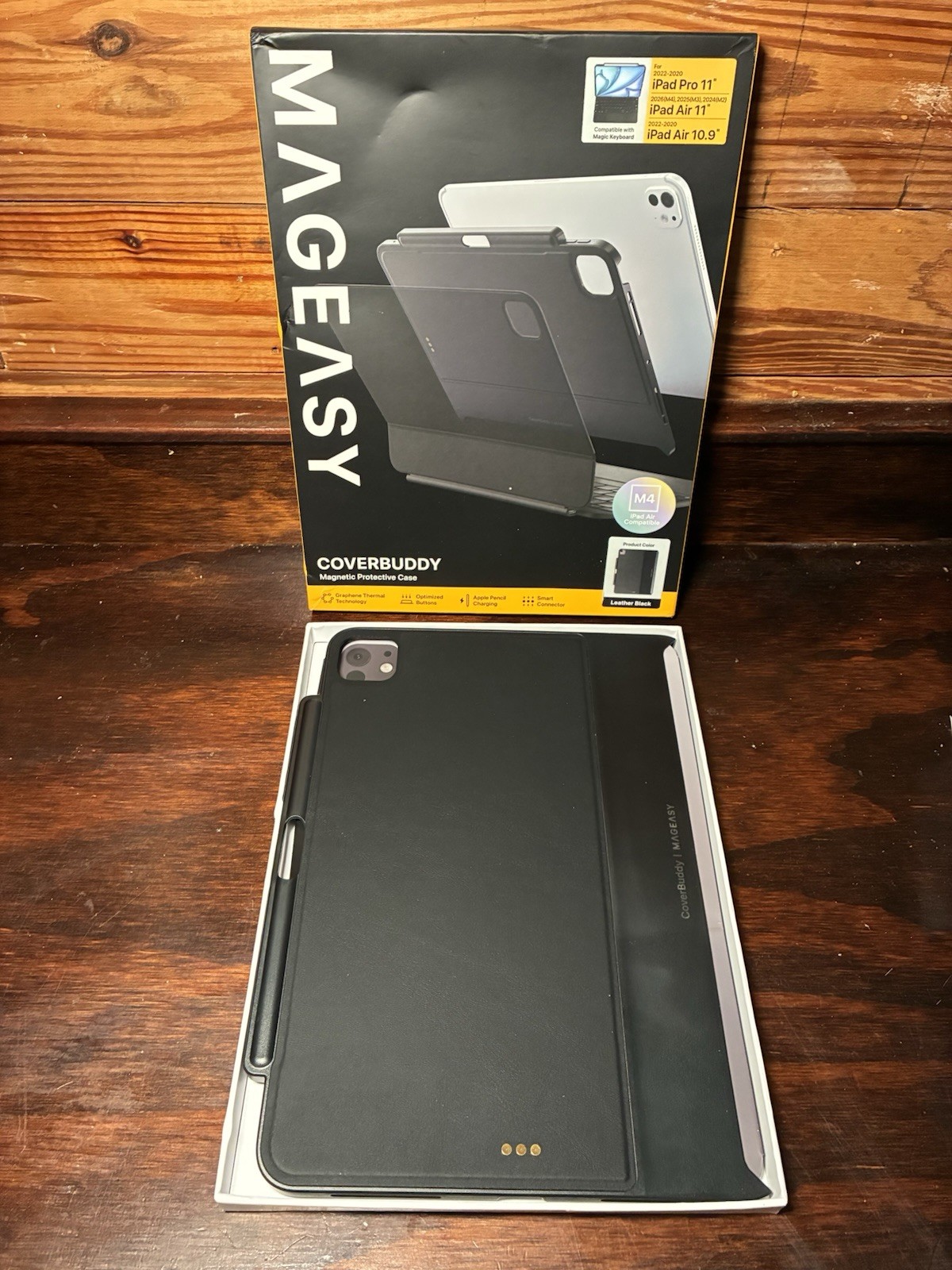CoverBuddy Lite Case for iPad Pro 11” M4 (2024/2025) Magic Keyboard Black
