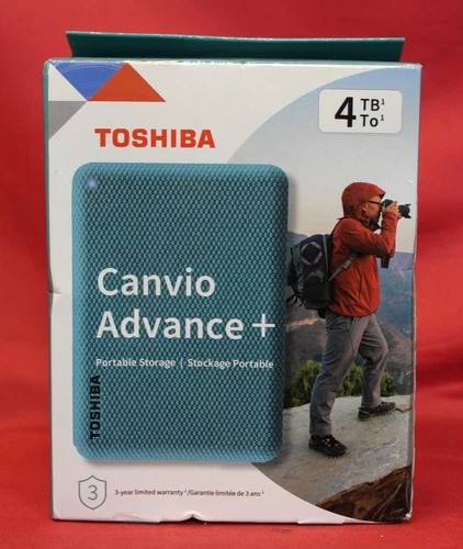 Toshiba Canvio Advance 4TB USB 3.0, 2.5” External Hard Drive - Green