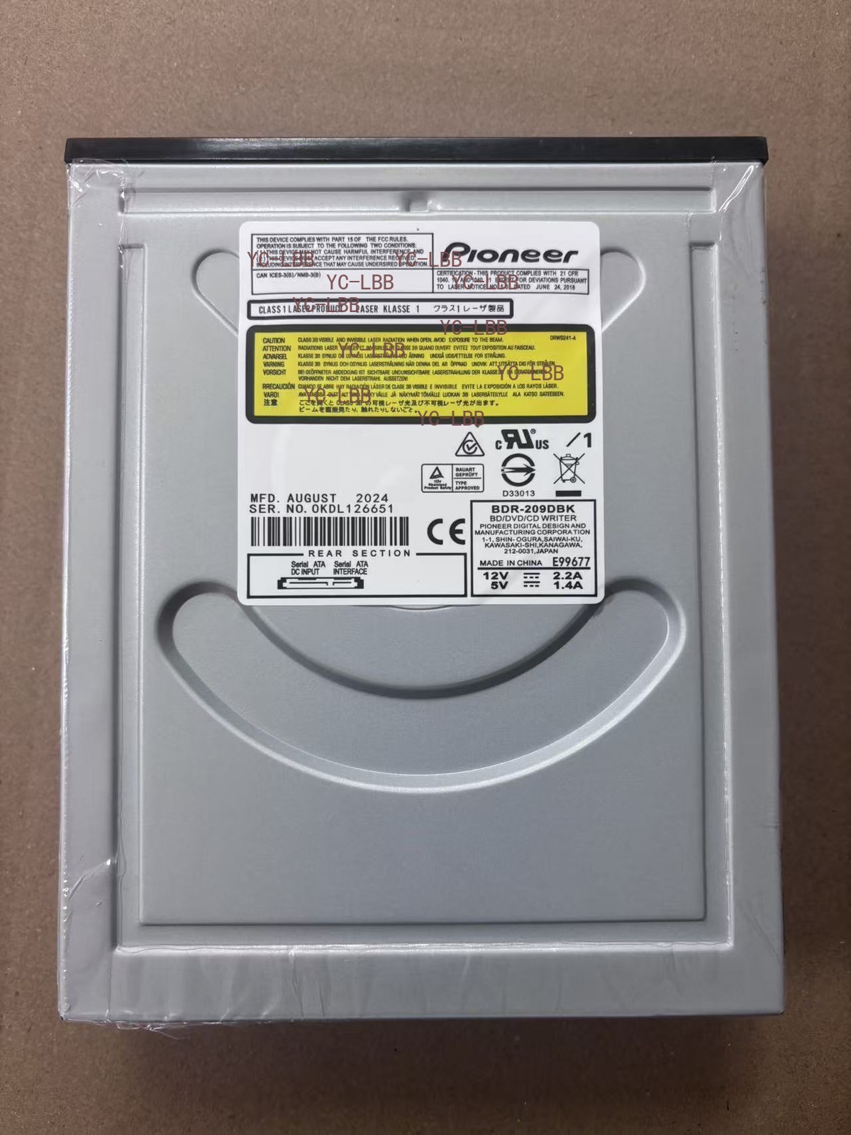 Pioneer 16x Internal Blu Ray combo DVD/CD/BD Burner Writer Drive BDR-209/S09DBK