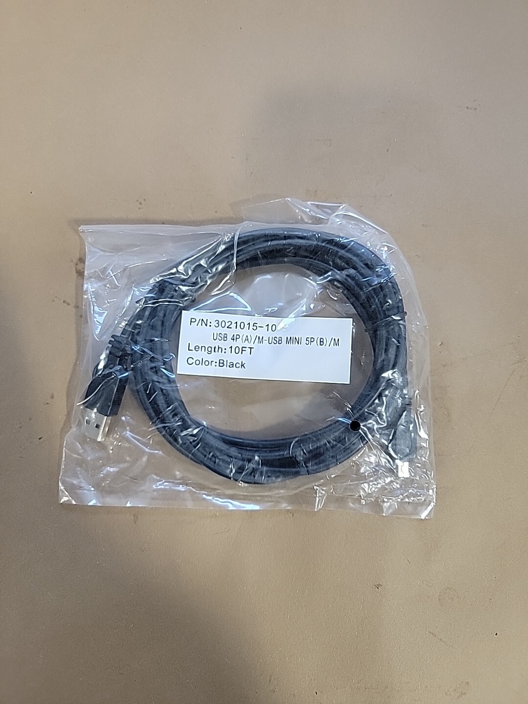 Micro USB 4P MINI 5P 10FT 10' LENGTH Lot Of 2 