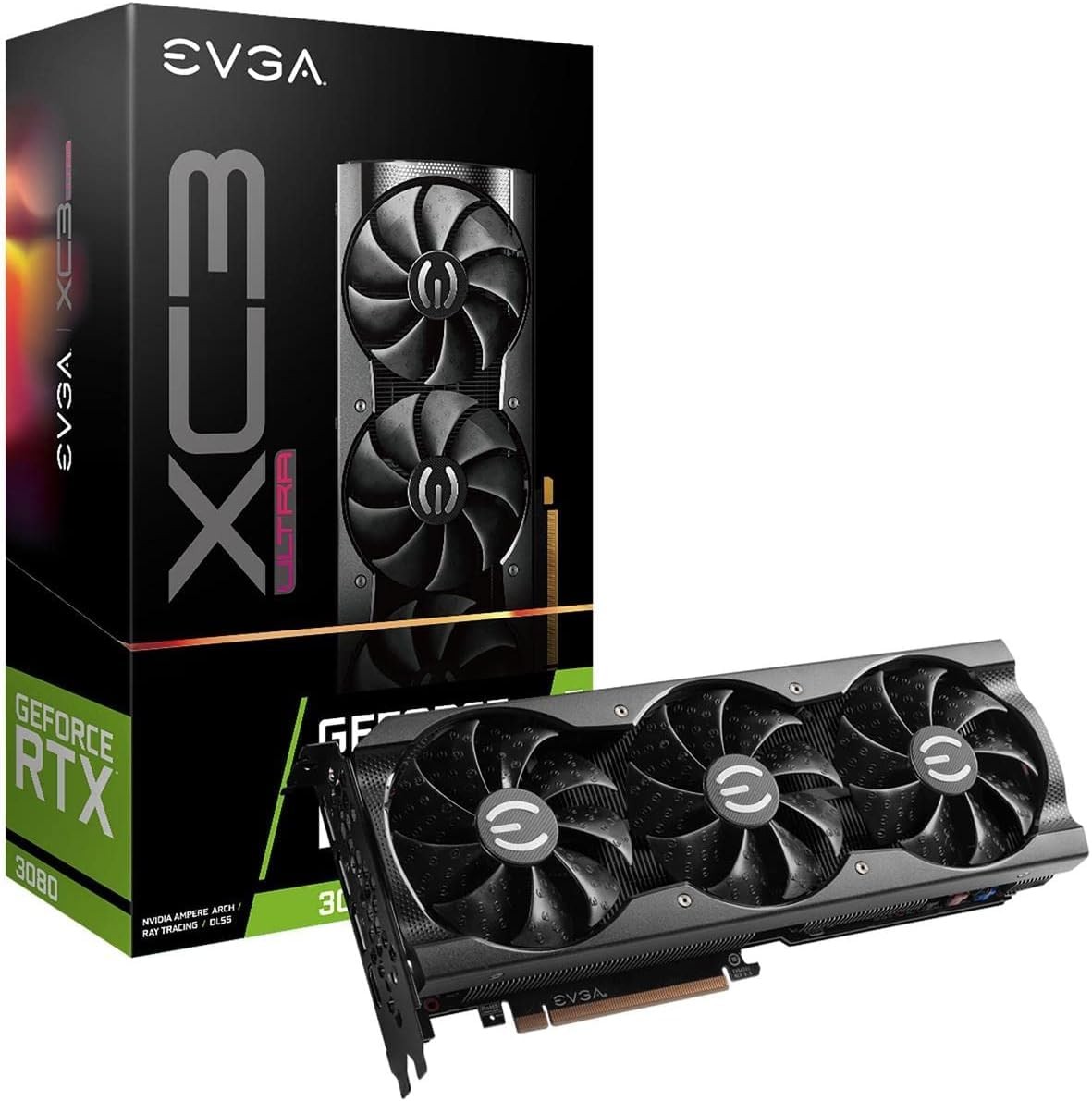 EVGA GeForce RTX 3080 XC3 Ultra Gaming 10G-P5-3885-KL 10GB GDDR6X iCX3 Cooling