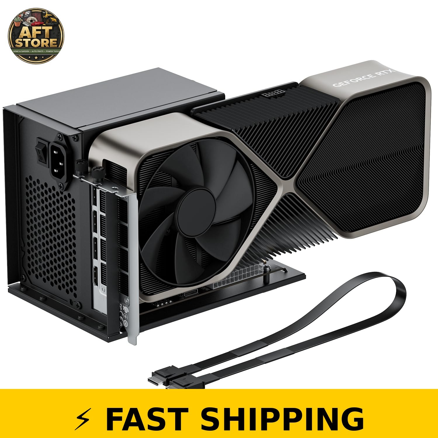 OwlTree eGPU Dock PCIe 4.0 x4 64Gbps with OCuLink Cable