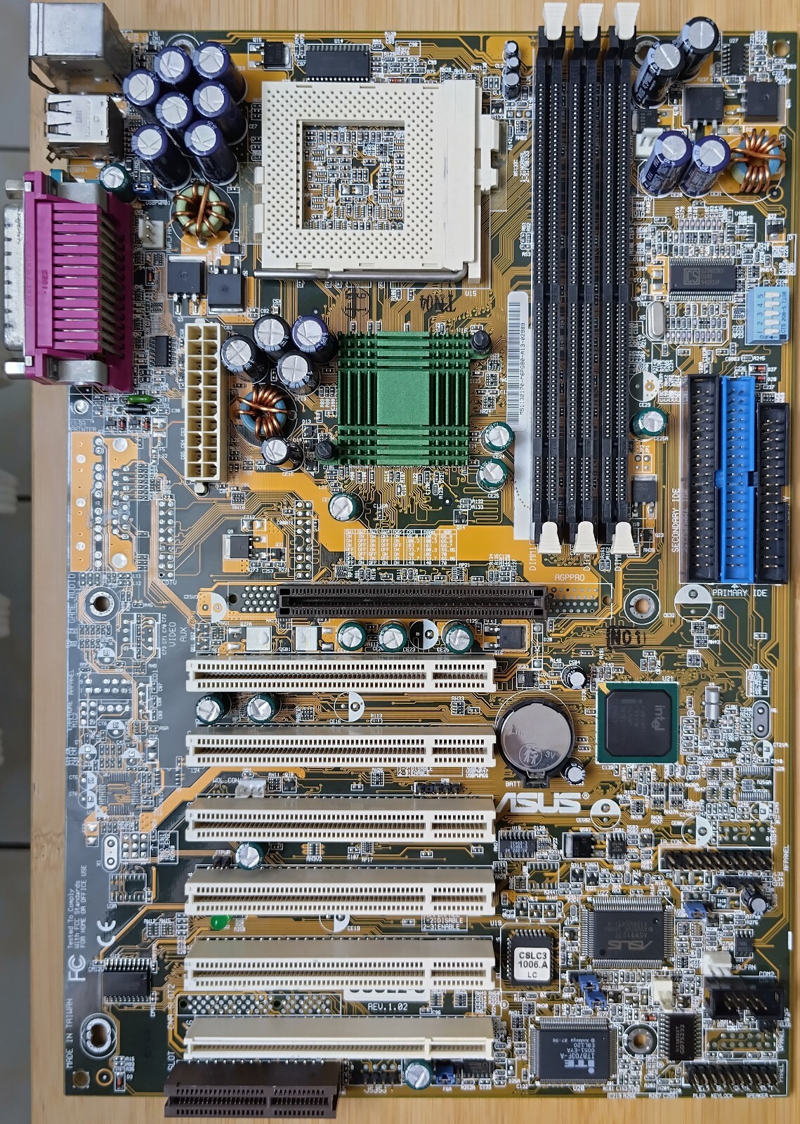 ASUS CUSL2-C REV. 1.02 Intel 815EP Socket 370 Motherboard AGP PCI