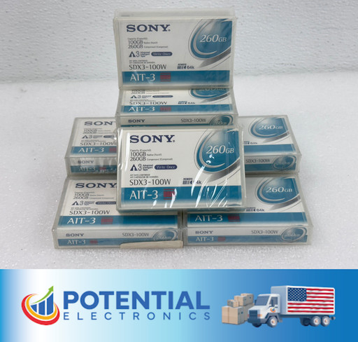 LOT OF 10 New Sealed Sony SDX3-100W AIT3 AIT DATA Cartridge  🚚