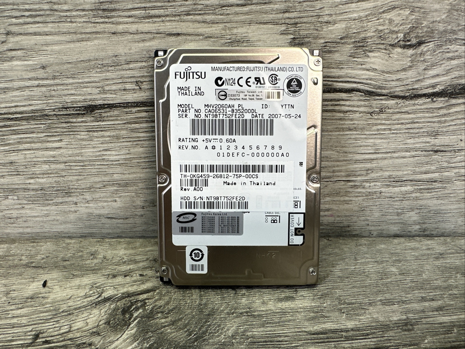 Fujitsu HP MHV2060AH PL   #S2