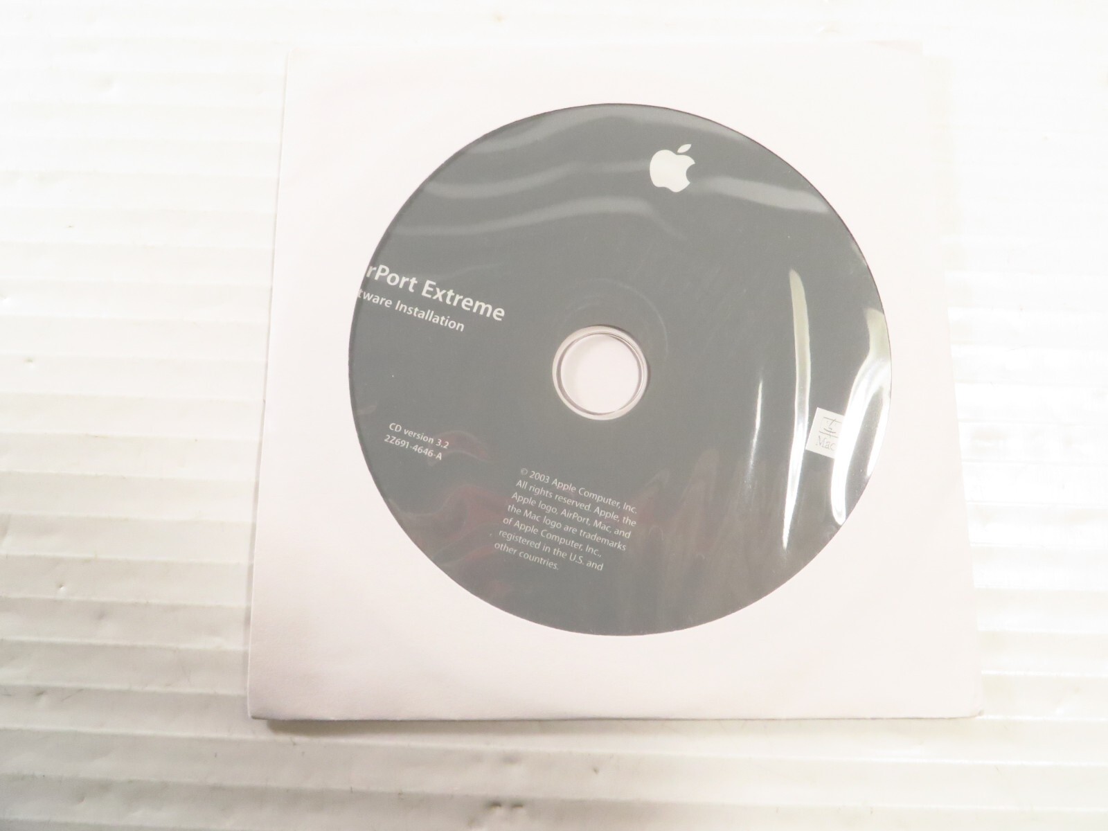Apple AirPort Extreme Software Installation Disc for Mac IOS. Ver 3.2, NEW