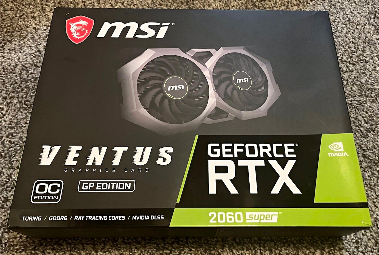 MSI GeForce RTX 2060 SUPER VENTUS GP OC 8GB GDDR6 Ray Tracing DLSS