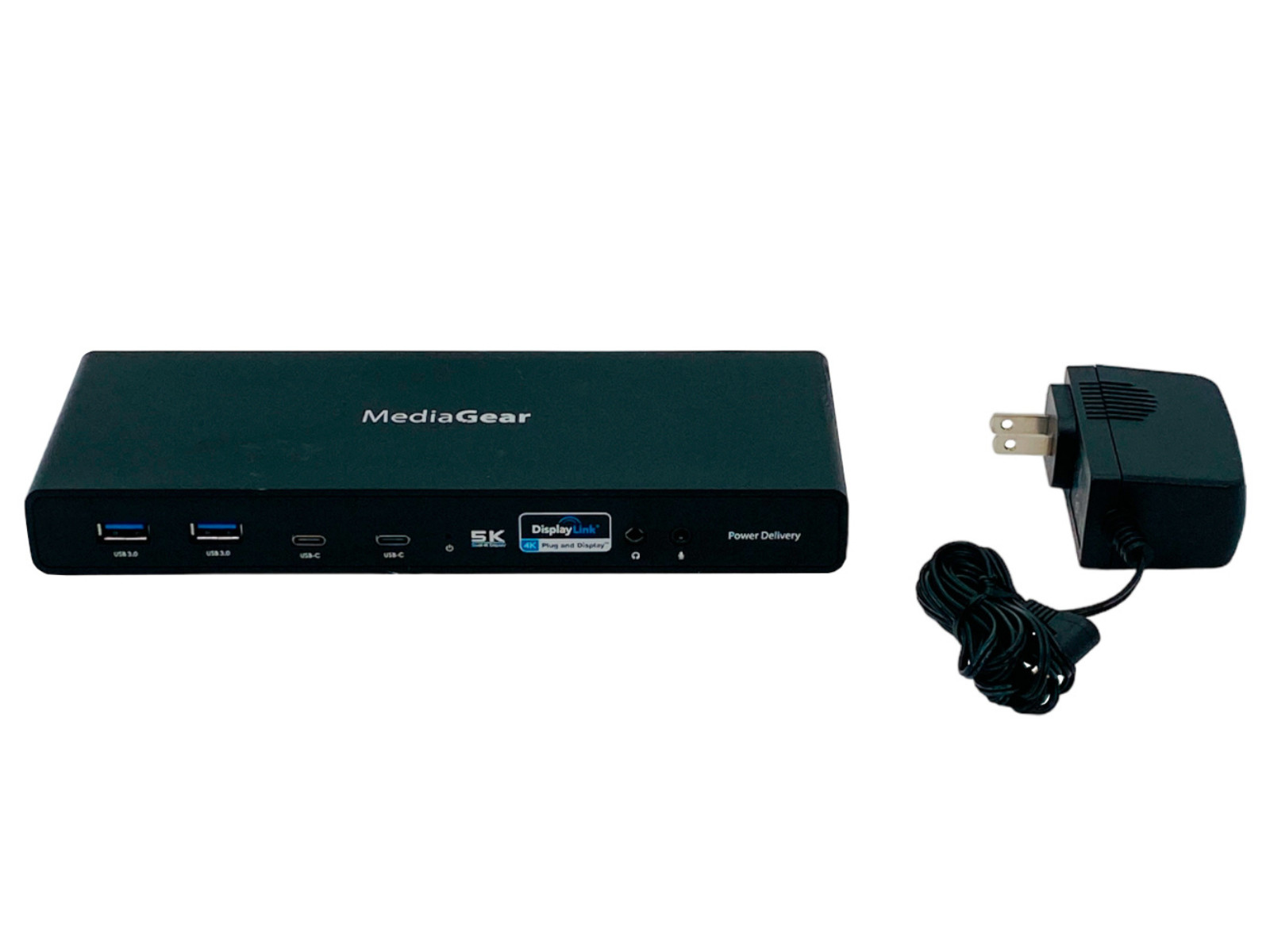 MediaGear USB-C Dual 4K Monitor Universal Docking Station DisplayLink w/Adapter