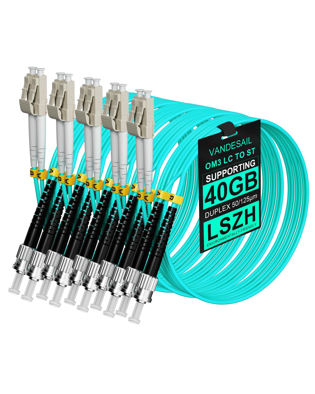 VANDESAIL LC to ST Aqua OM3 5x 1M