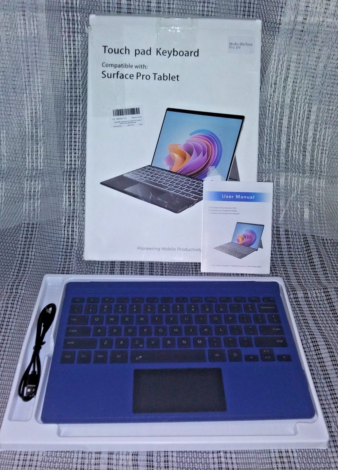 MoKo Surface Pro 3/4 Touch Pad Keyboard For Surface Pro Tablet 2026 pin
