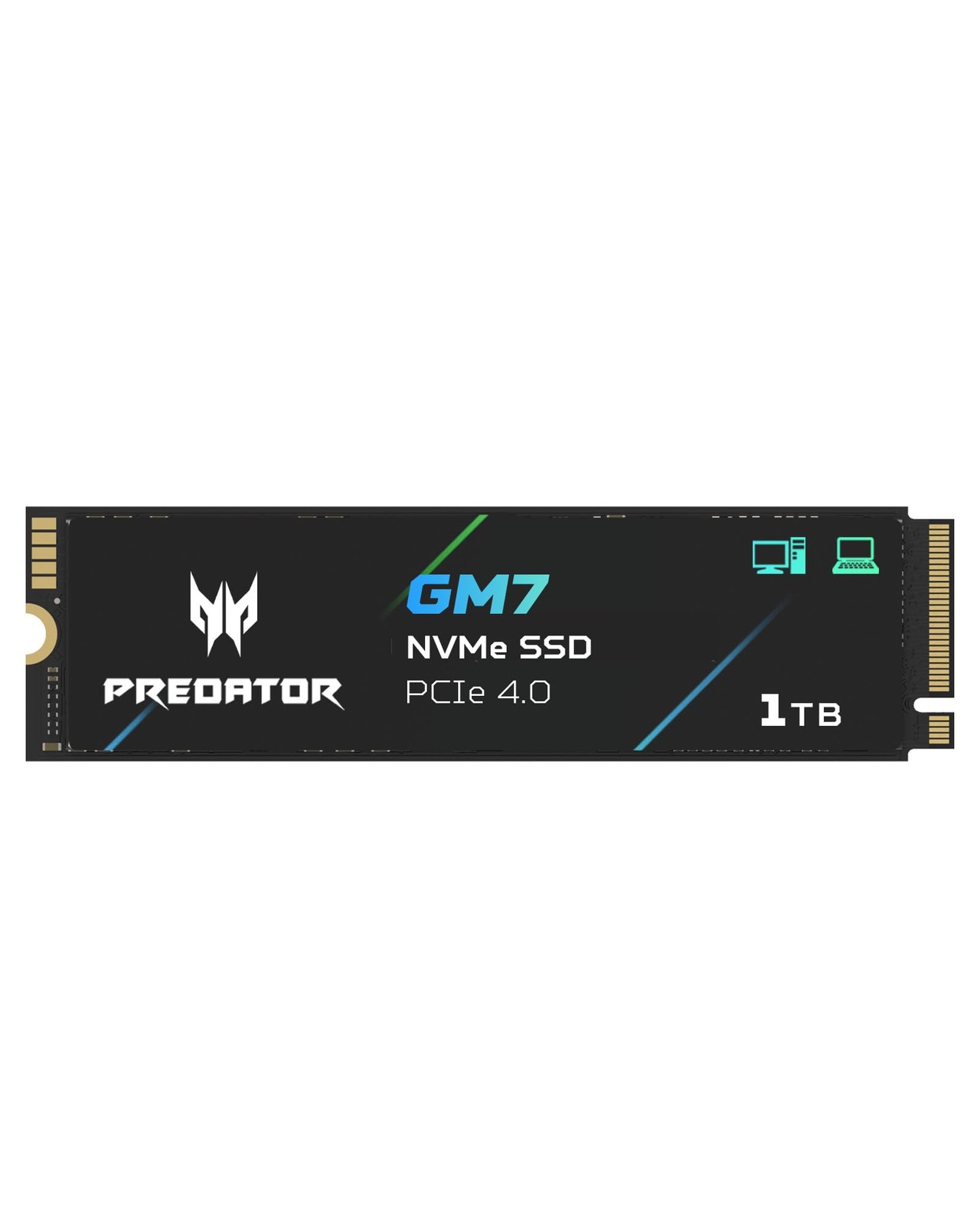 Predator GM7 1TB SSD: M.2 2280 PCIe Gen 4 x4 NVMe 2.0, Read Speed Up to 7400 MB/