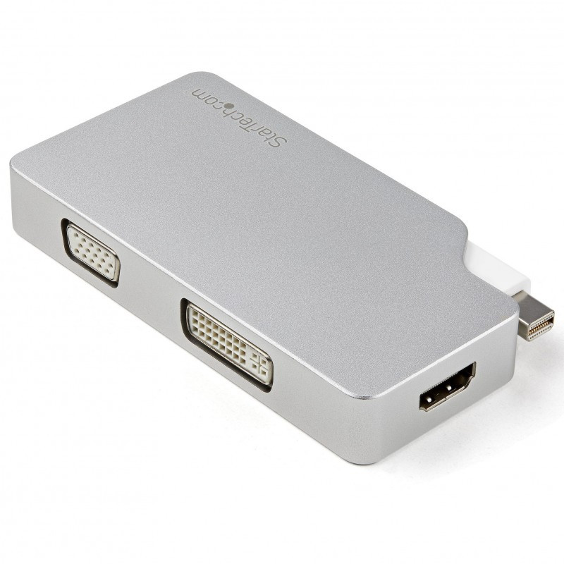 StarTech MDPVGDVHD4K Travel Adapter 3-in-1 Mini DisplayPort DP to VGA and DVI