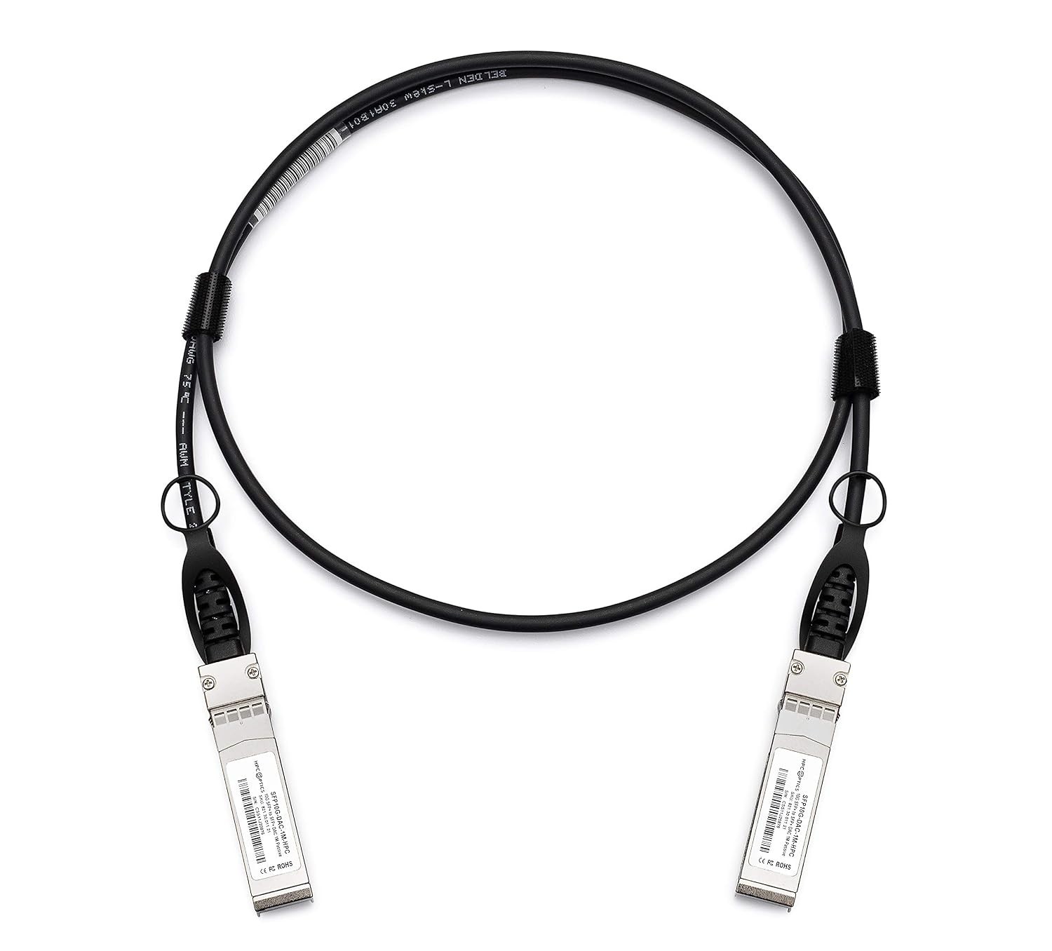 (LOT OF 2) DAC-SFP-10G-2M 10GBASE-CU Twinax SFP+ Cable 10G Passive 2M DAC Dell