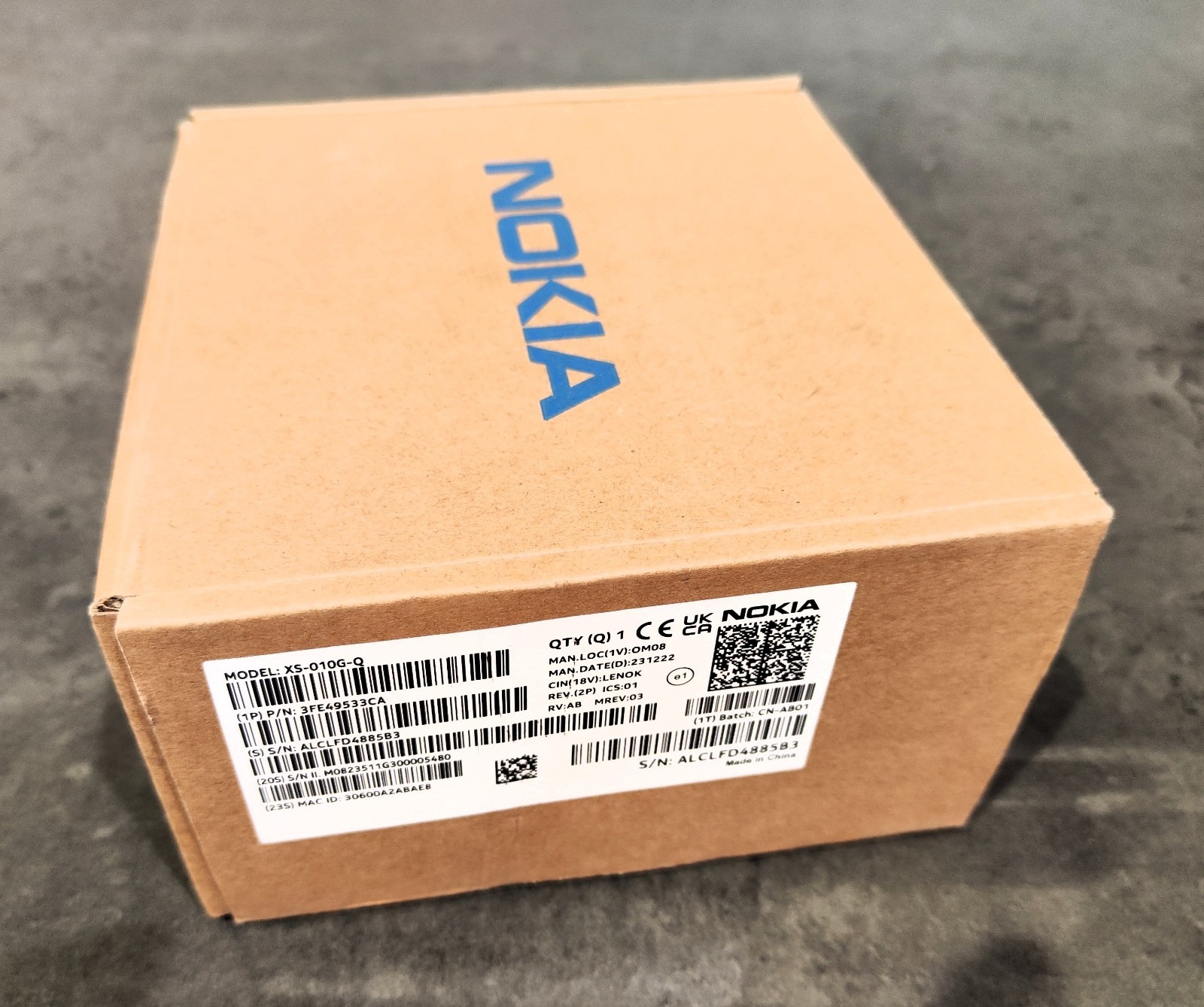 Nokia XS-010G-Q XGS-PON 10Gbps - 2.5Gb LAN ONT Fiber SC/APC