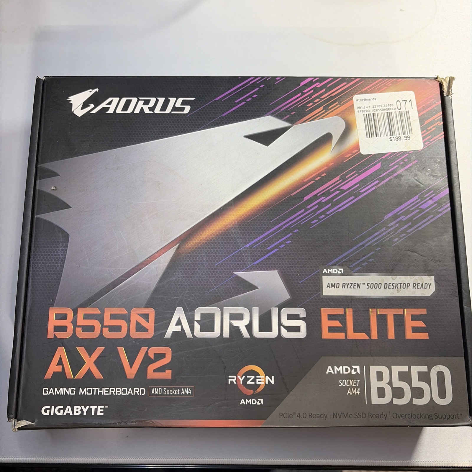 GIGABYTE B550 AORUS ELITE V2 AM4 AMD B550 SATA 6Gb/s USB 3.2 ATX AMD Motherboard