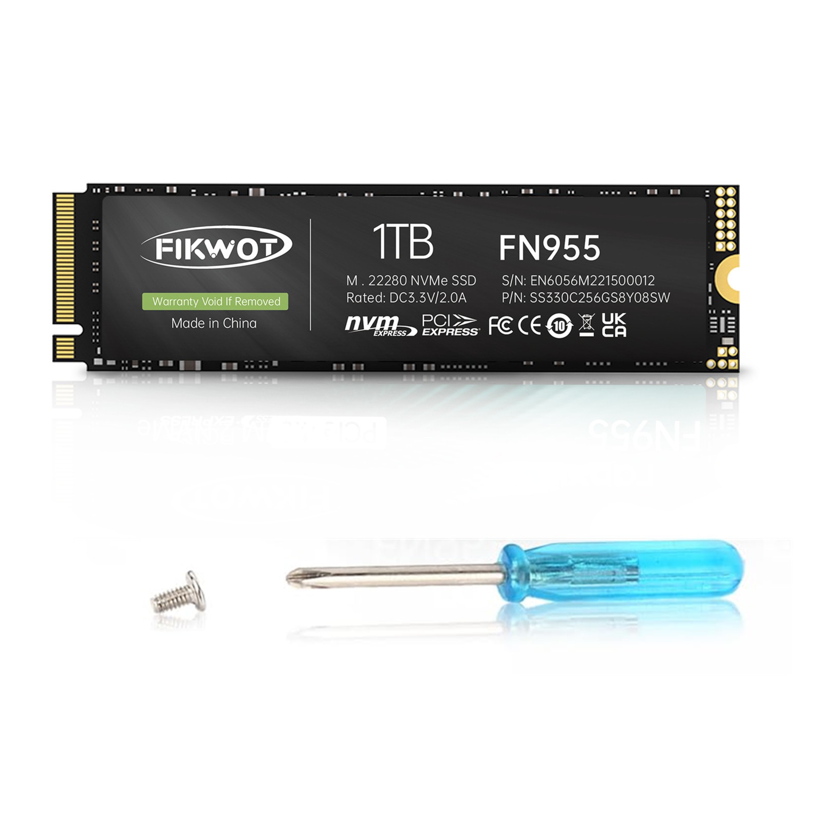 Fikwot 1TB M.2 SSD NVME TLC PS5 SSD PCIe Gen4 Internal Solid State Drive 7350MBs