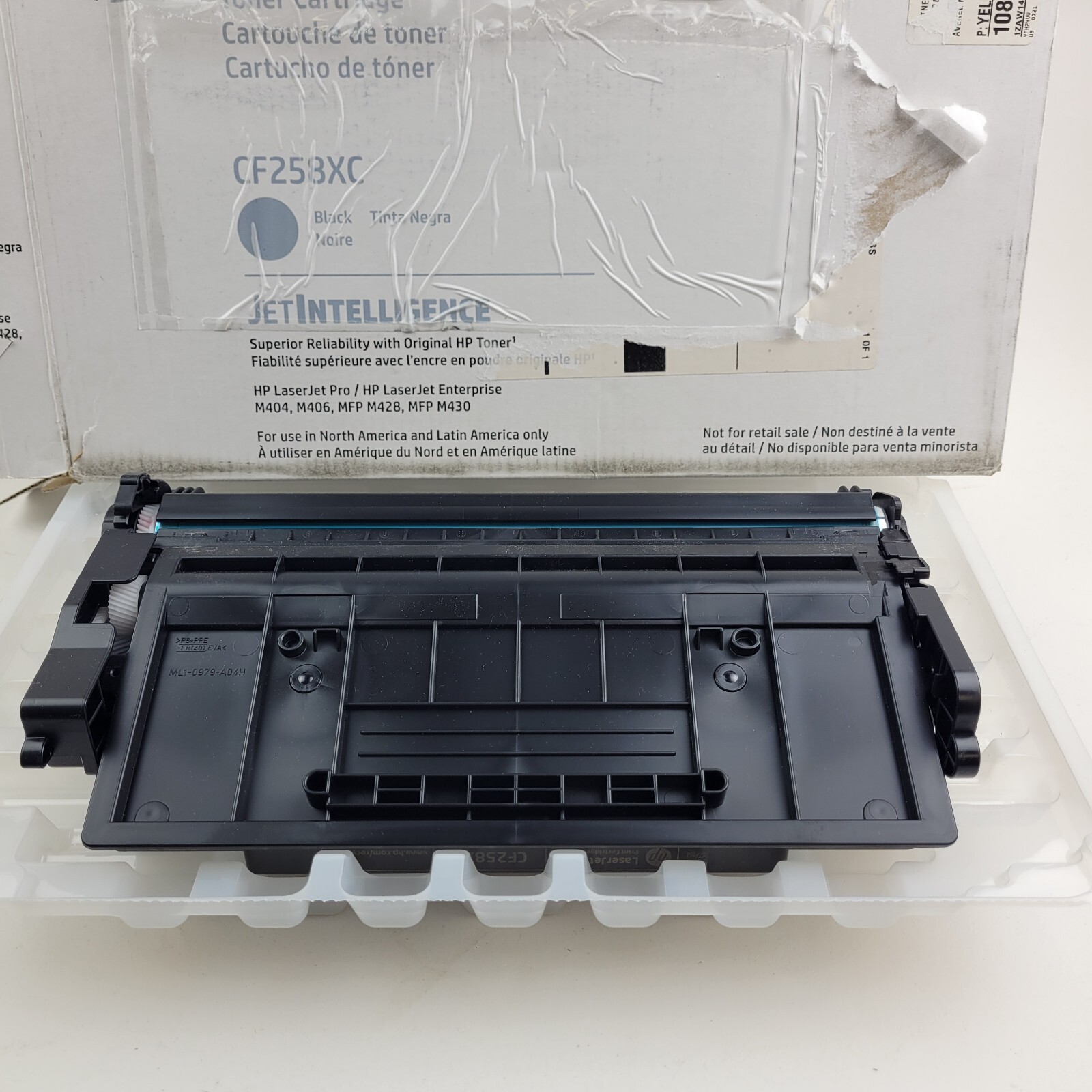 Genuine HP 58X / CF258XC High-Yield Black Toner Cartridge Empty Used Cartridge